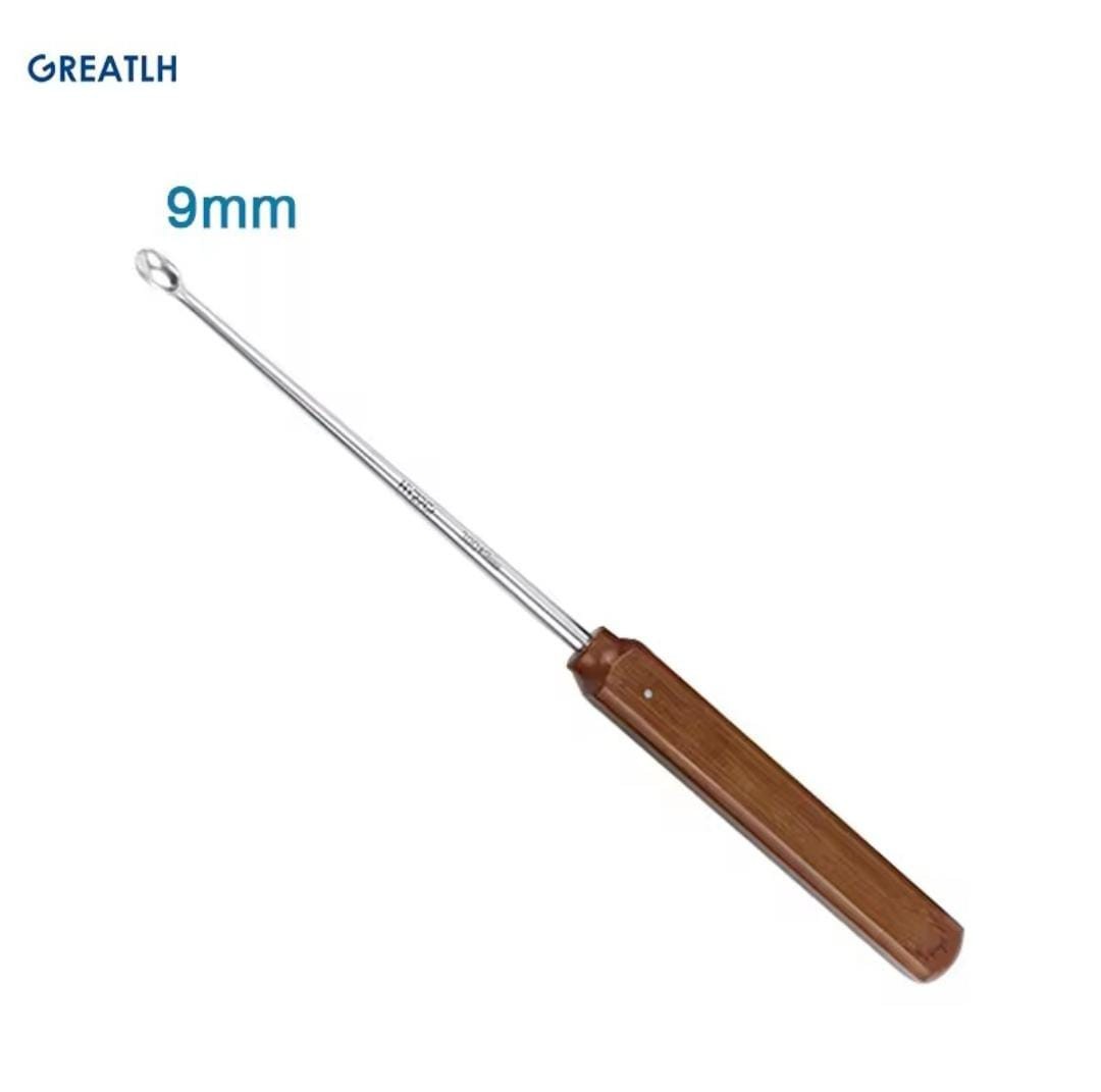 Halle Spinal Bone Curettes Set Oval Cup Orthopedic Surgical Instrument