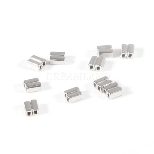 100X Dental Orthodontic Crimpable Hook Sliding Long Curved Short Stop Left/Right