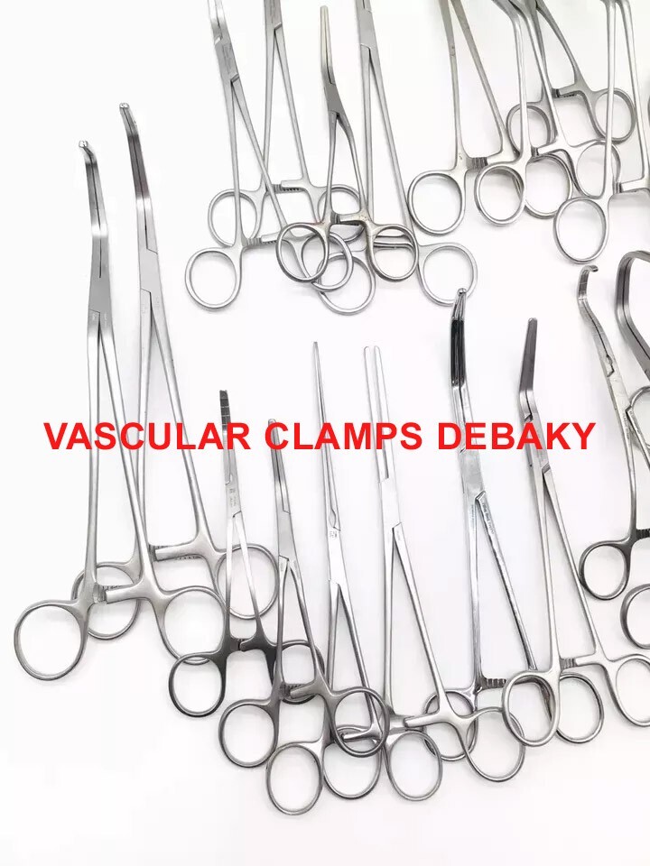 20 PCS SET VASCULAR CLAMPS SURGERY INSTRUMENTS DEBAKY SURGICAL INSTRUMENTS