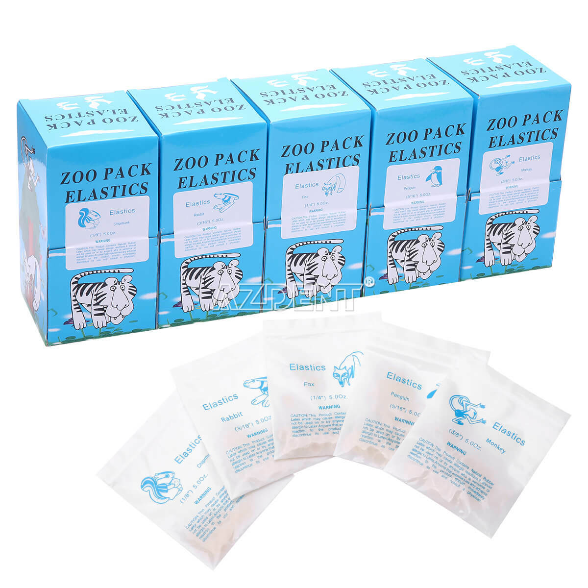 5000pcs Dental Elastics Latex Braces Orthodontic Rubber Bands 15 Size