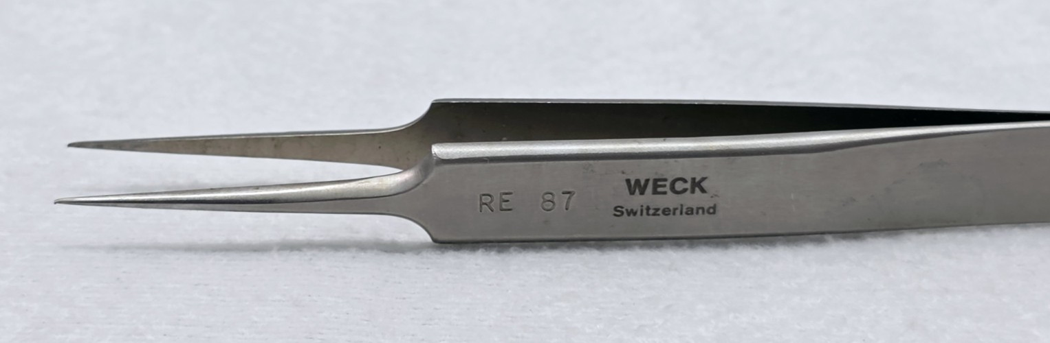 WECK 3738 Micro Forceps 4¼” Needle Point Tip Surgical SS