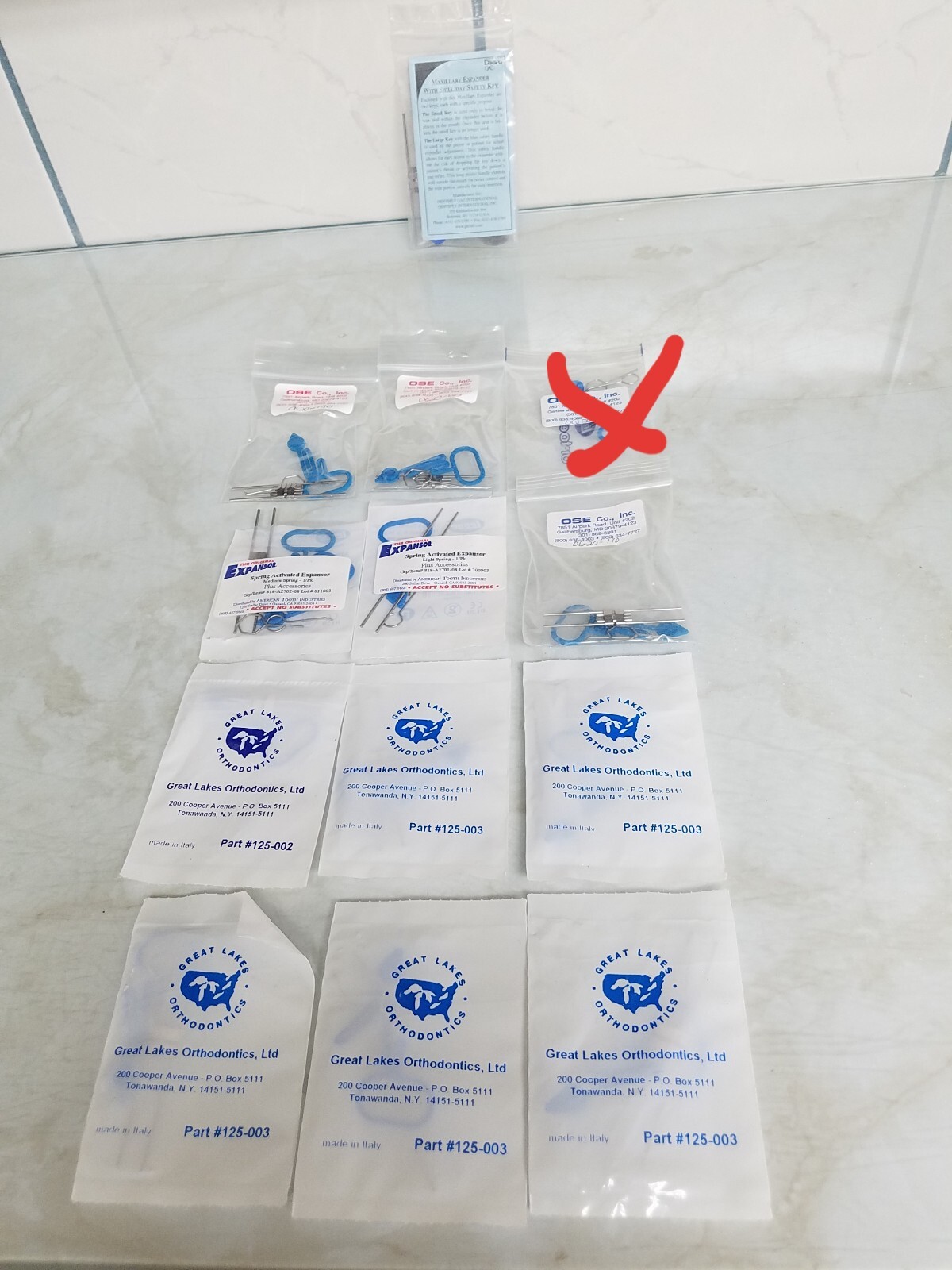 Ortho Expanders and Misc Orthodontic supplies