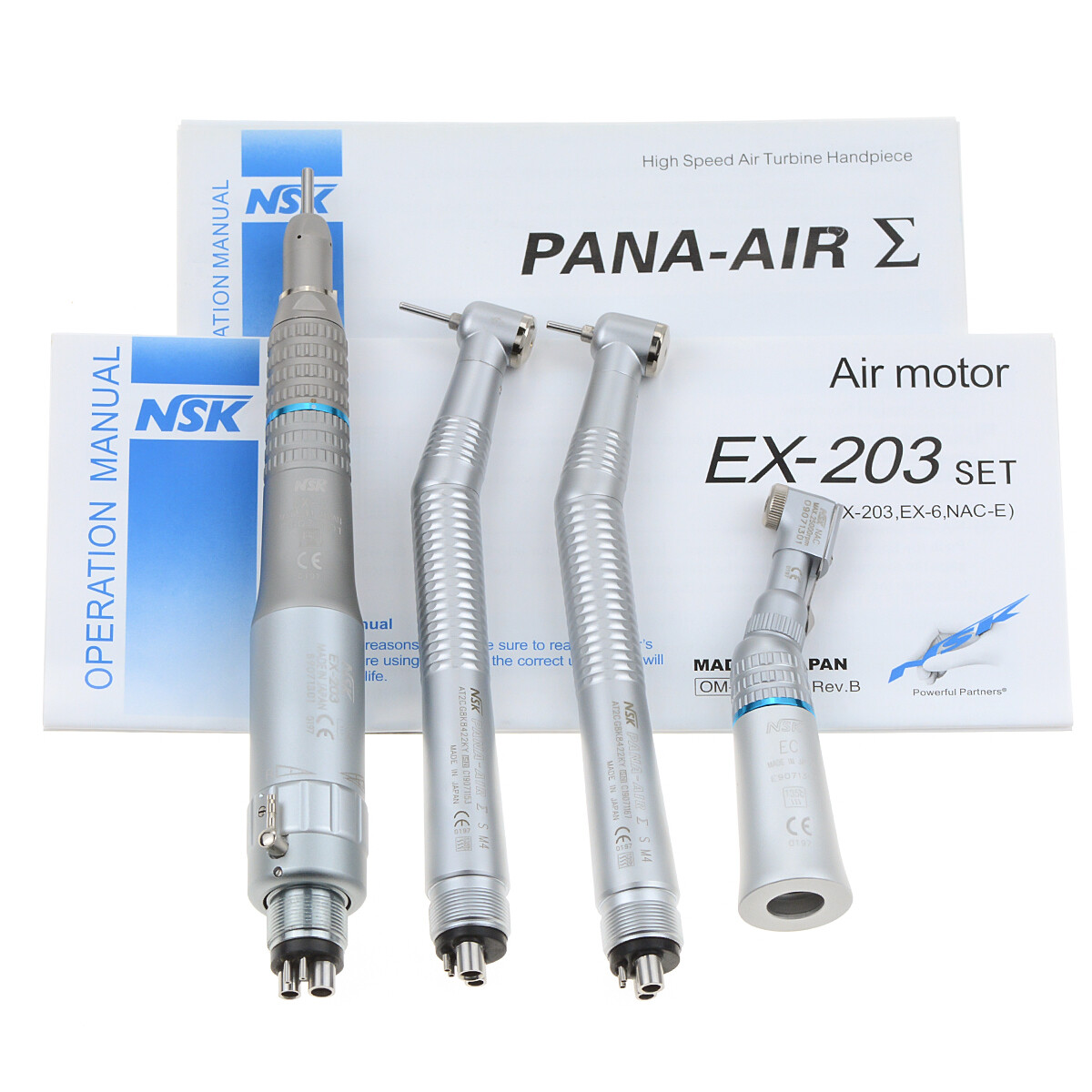 Dental High & Low Speed Handpiece Kit 4 Holes Standard Wrench Single Water Spary