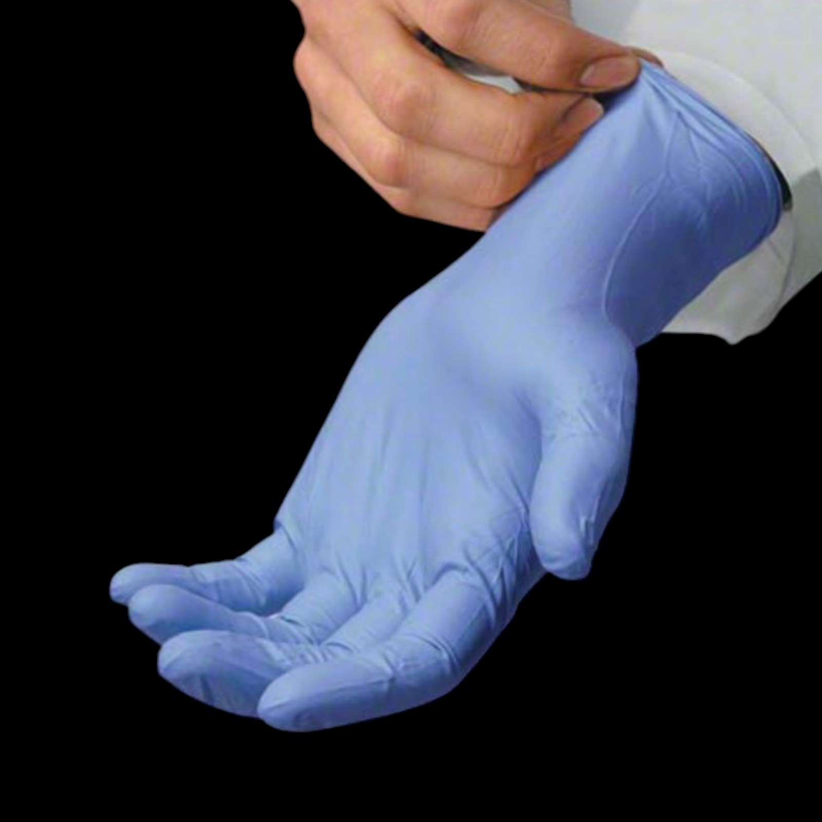 12″ Powder Free Blue Nitrile Exam Gloves