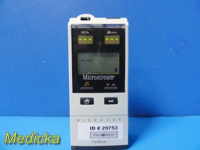 2014 Oridion Microcap etCO2 Capnograph W/ Battery, Mount & PSU Microstream~29753