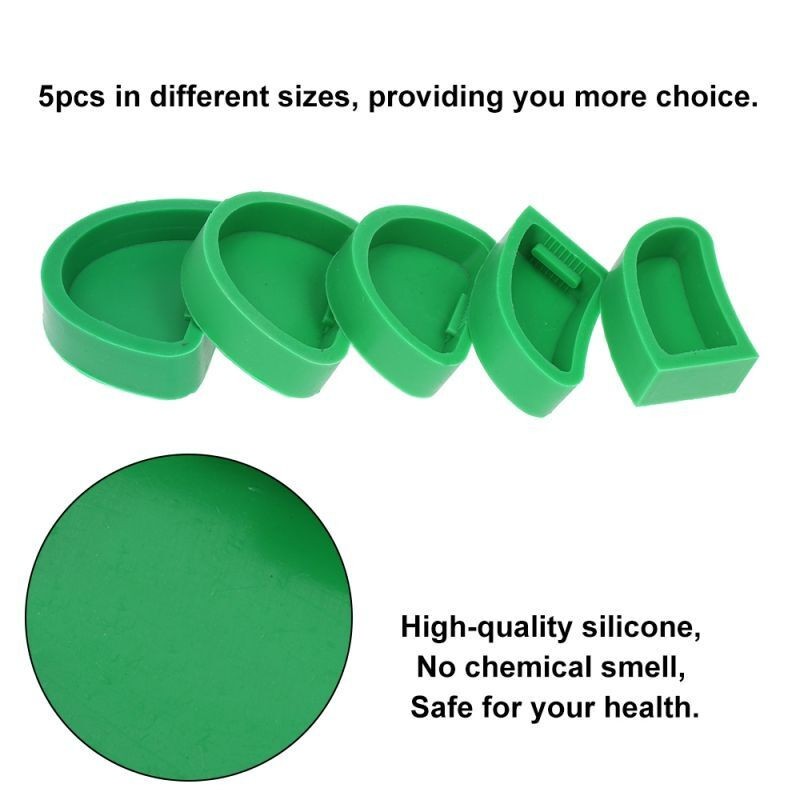 5Pcs/Set Dental Model Base Slotted Type Silicone Without Tonguel Impression Tool