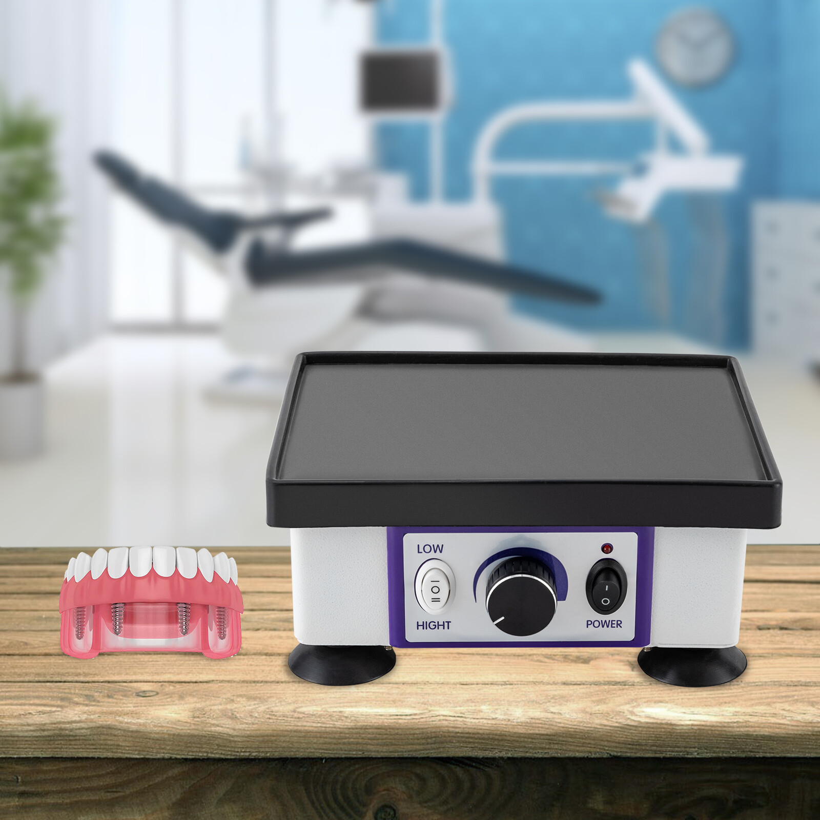 Dental Laboratory Equipment Square Quartet Vibrator Vibrating Oscillator 120W US