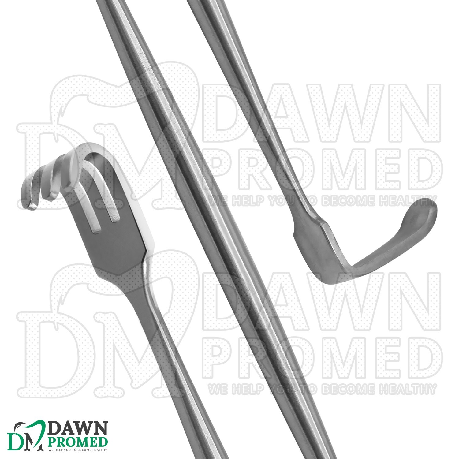 2 Pcs Senn Miller Retractors Sharp & Blunt 6 3/8″ Double Ended Dermatology Set