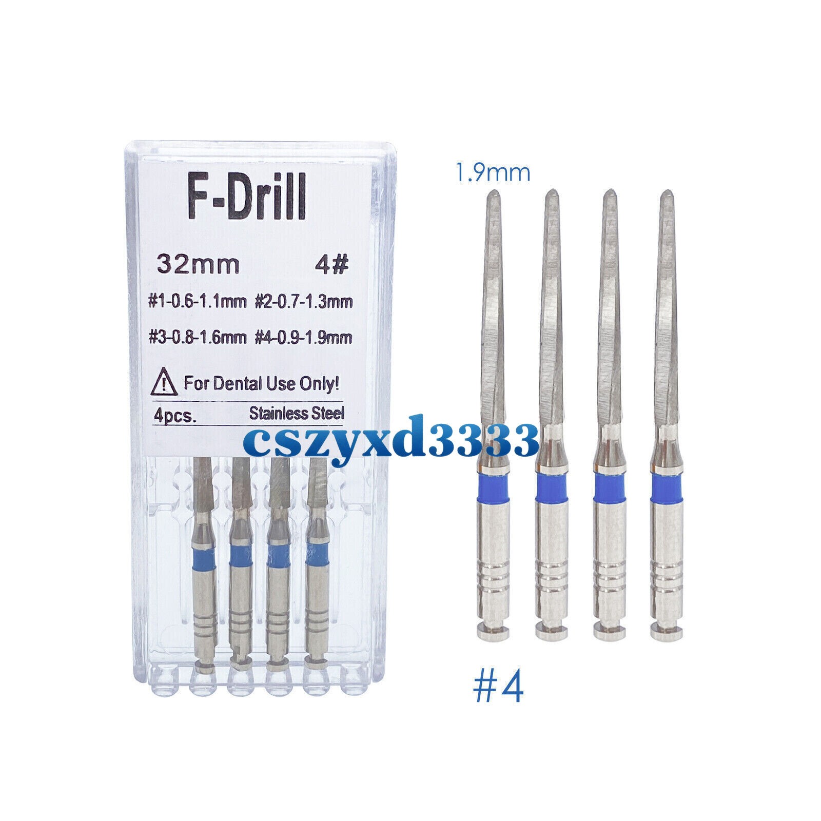 1/3/5/10 Box Dental Endodontic Stainless Steel Root Canal Fiber Post Drills