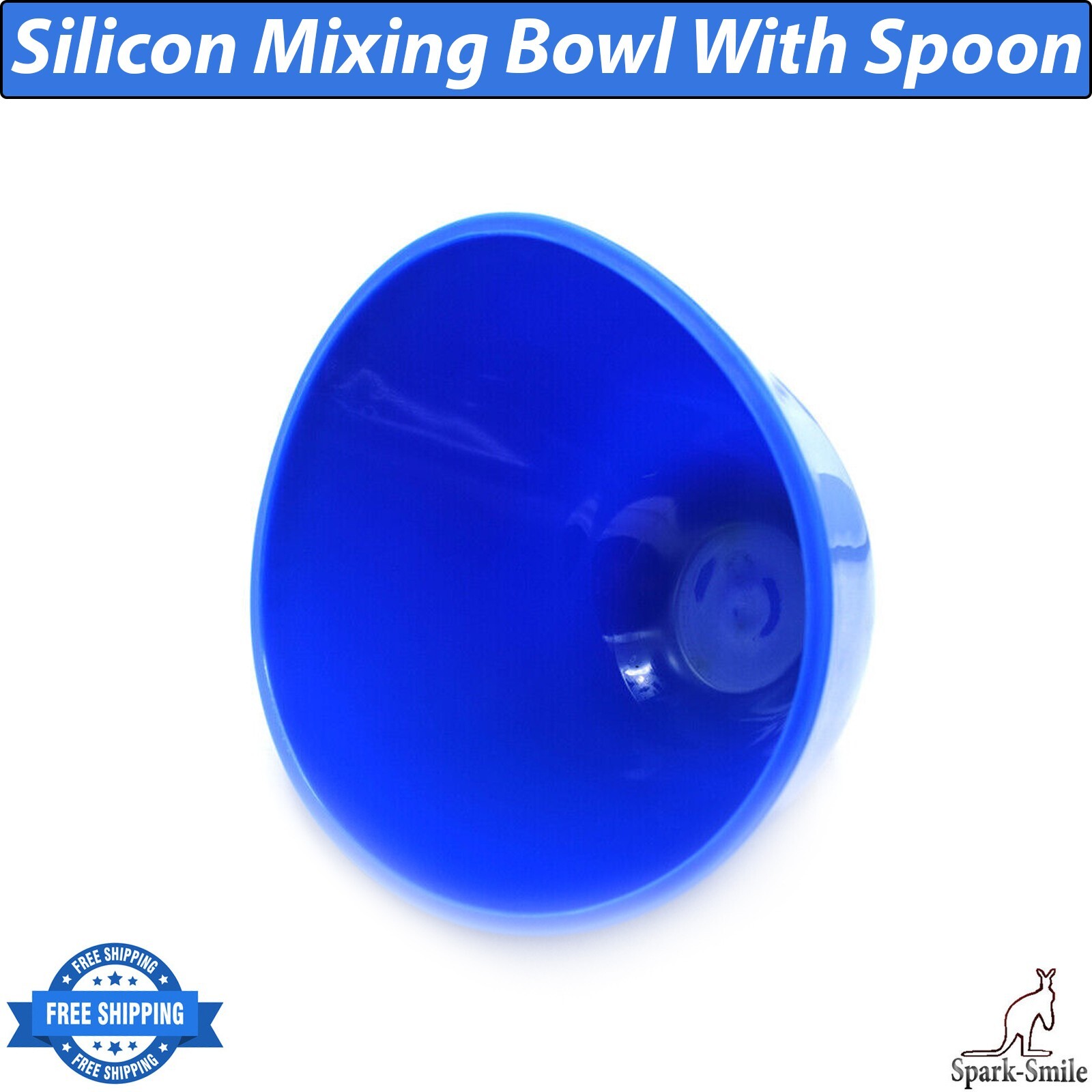 Dental Mixing Bowl Silicon With Plastic Spoon Alginate Flexible Wax Mixing Bowl