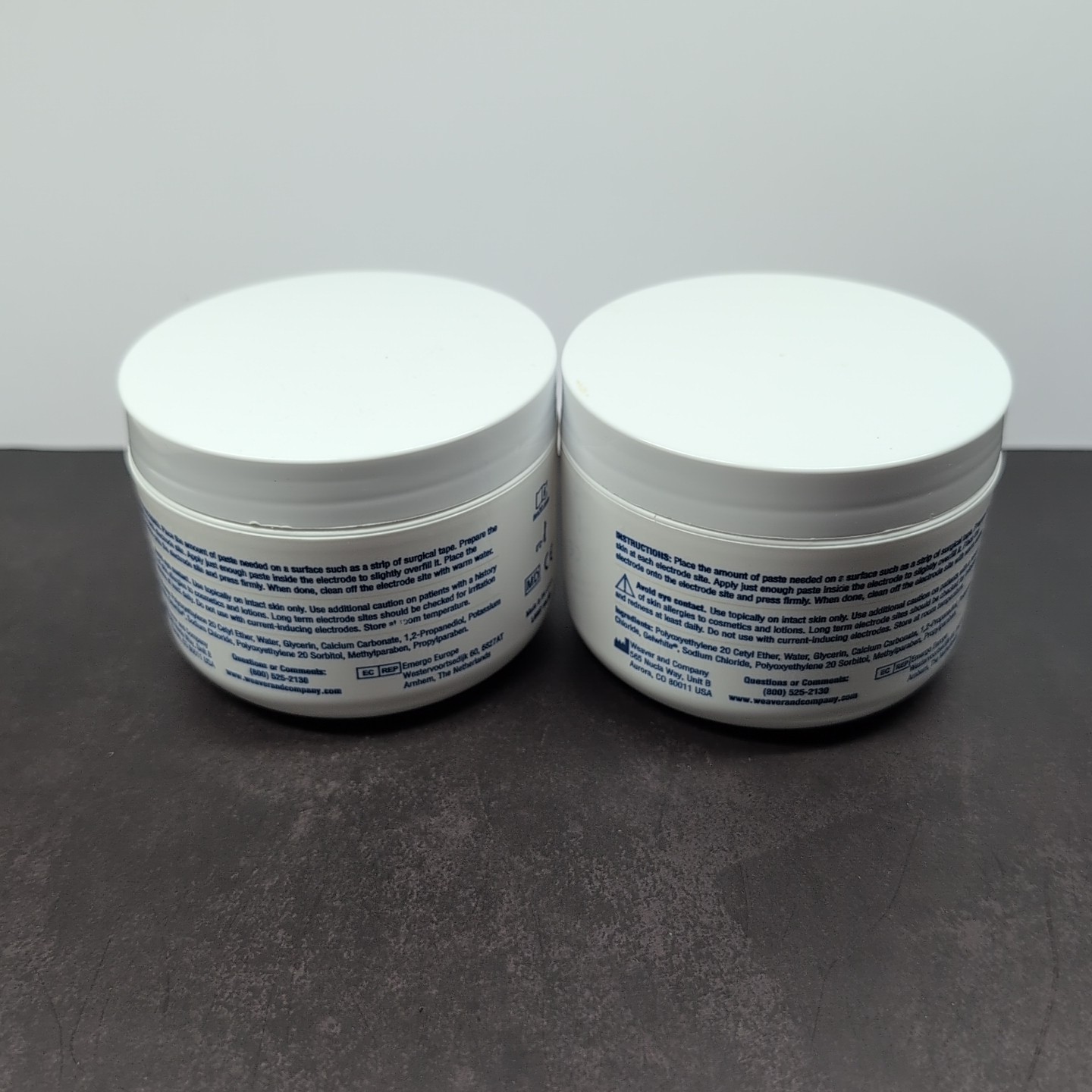 Weaver TEN20-8J Paste Conductive Jar 8oz. 2 Jars Electrode Paste