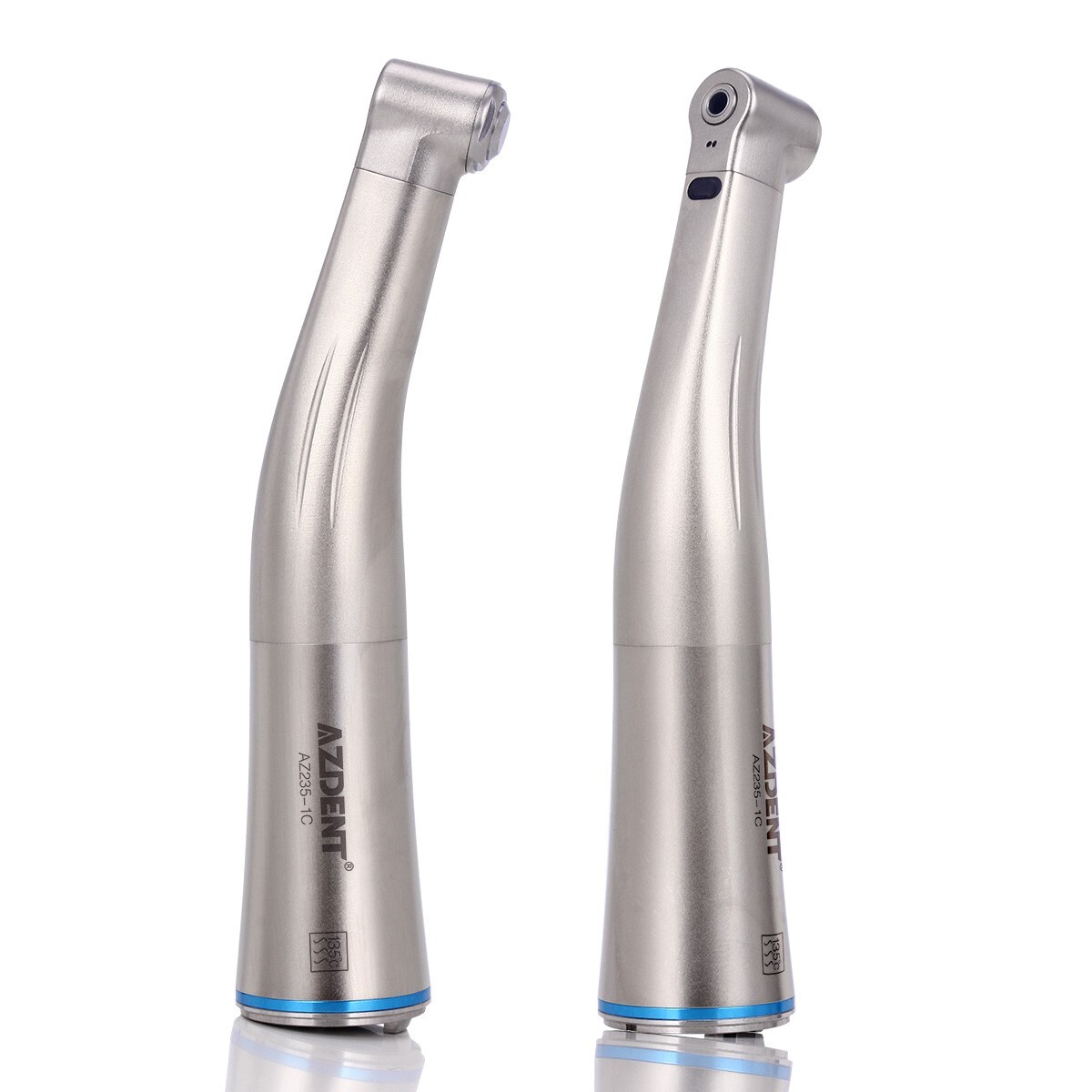 Dental 1:1 LED Fiber Optic Contra Angle Low Speed Handpiece Push Button Internal