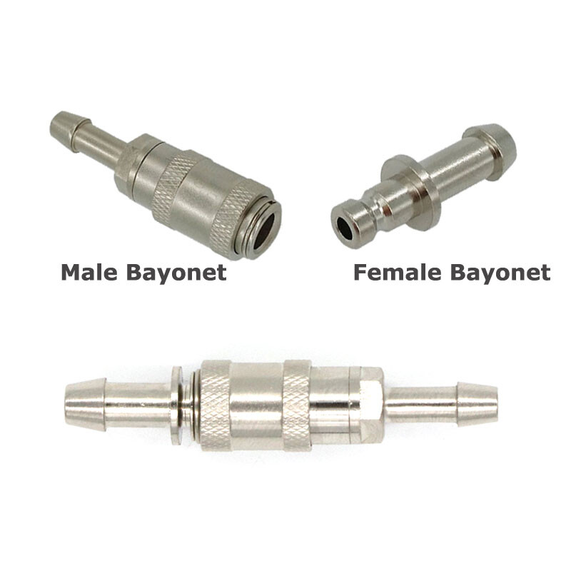 Blood Pressure Cuff Connectors NIBP Cuff Hose Quick Male + Female Bayonet Socket