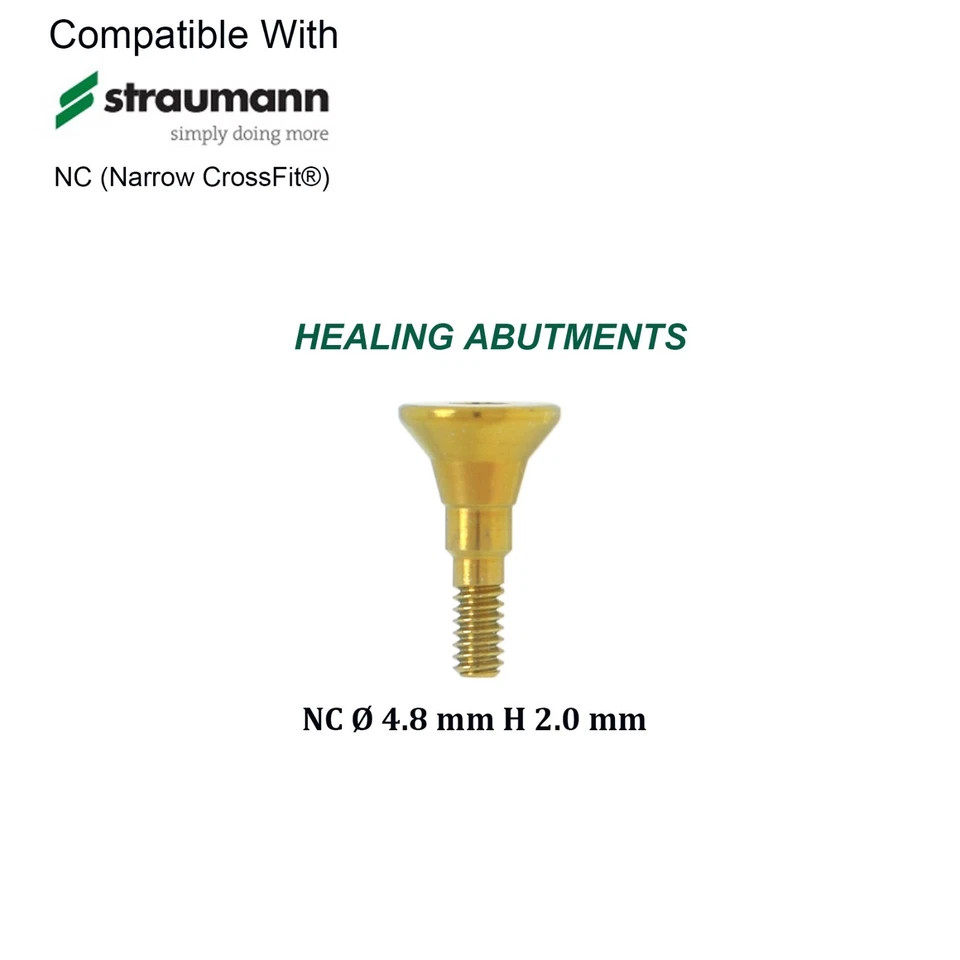 US Conical Connection Healing Cap Abutment NC RC Fit Straumann ITI BL BLT Dental