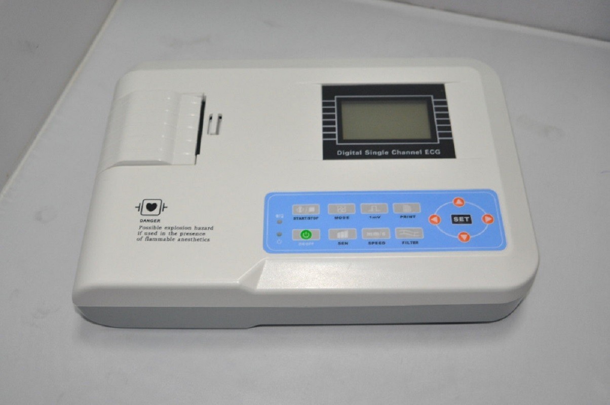 Medical Electrocardiograph – 1-Channel 12-Lead Digital EKG Machine