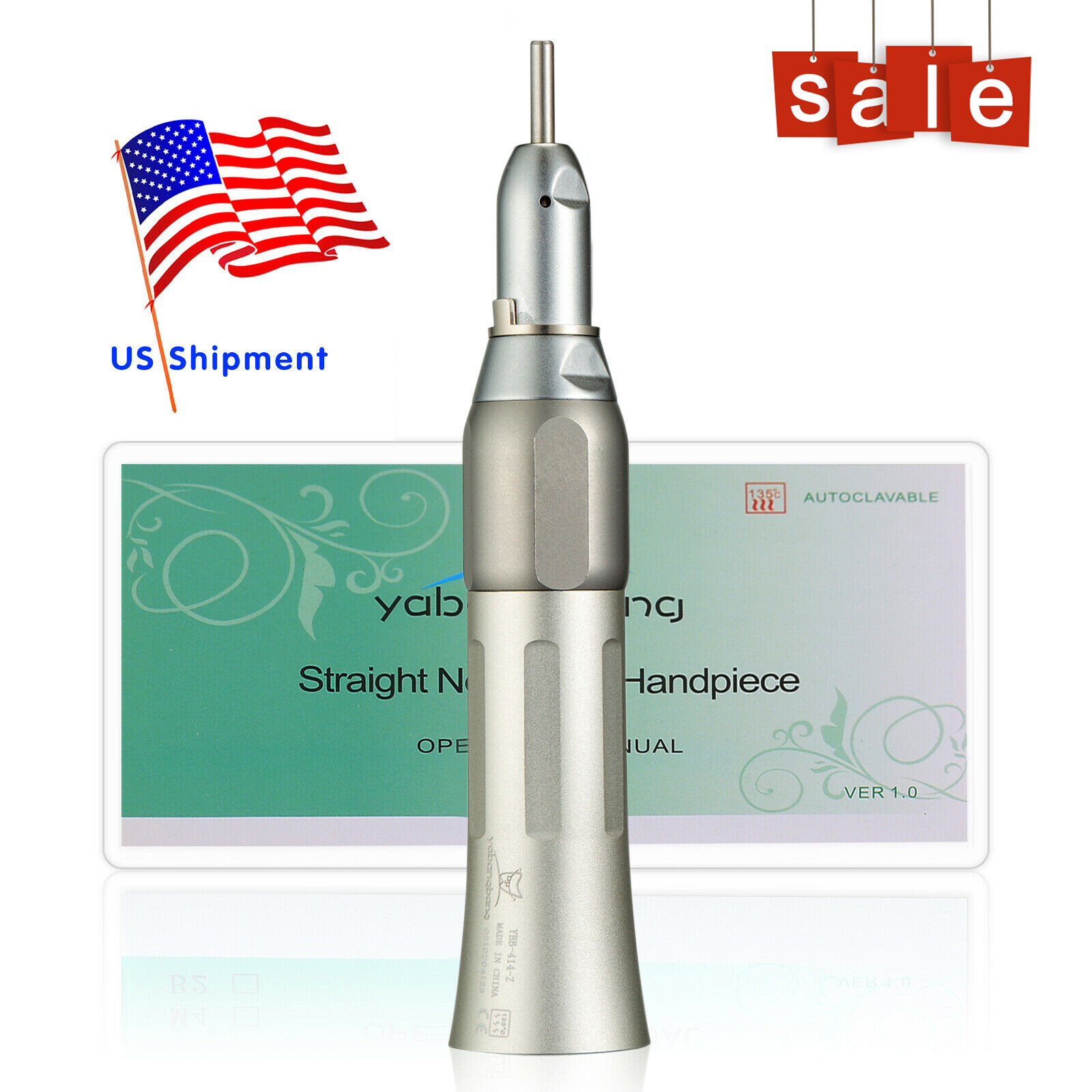 Dental LED E-generator Handpiece /Low Speed Contra Angle Straight Air Motor SA