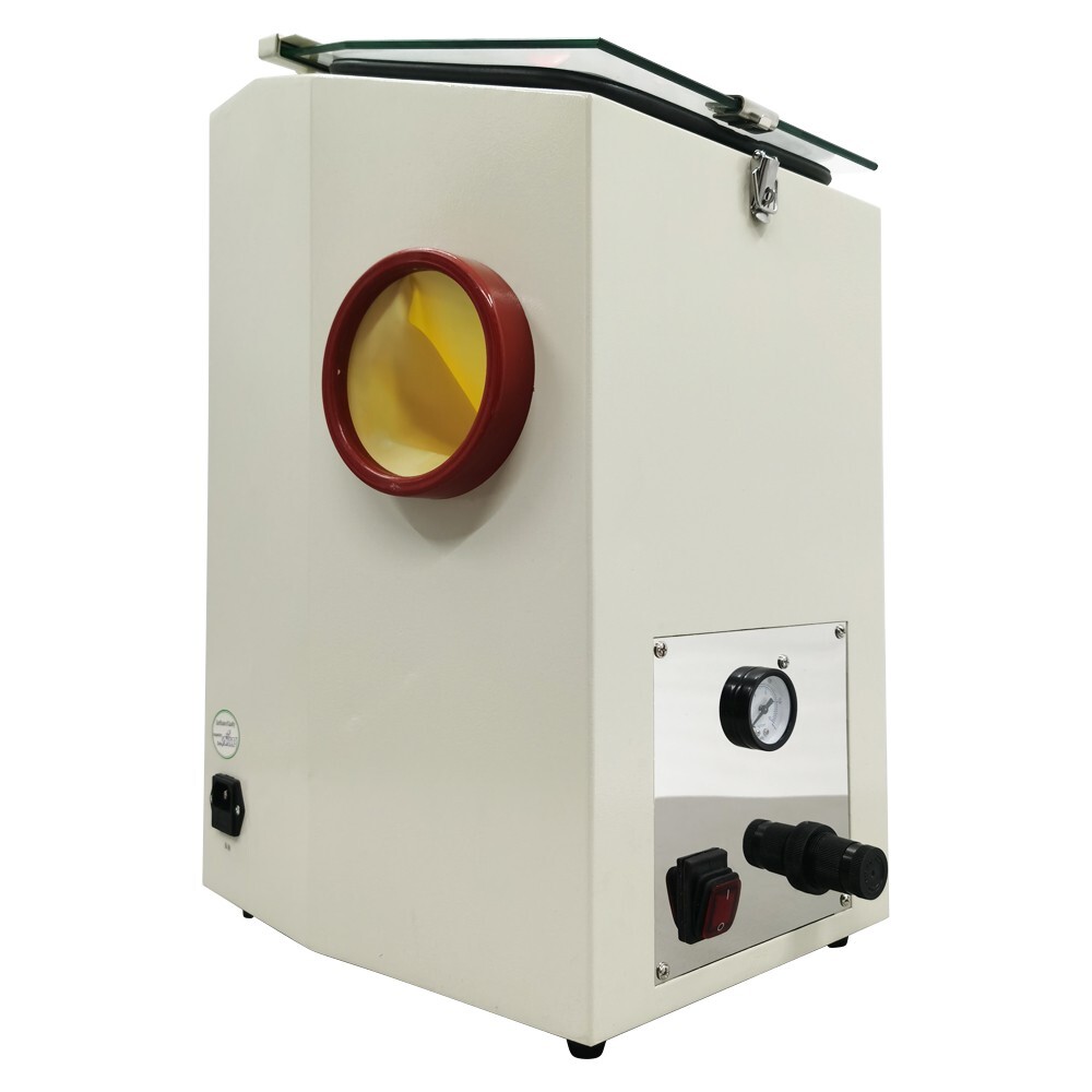 Vertical Recirculating Sandblaster Emery for Bracket Sand Blasting Machine 110V