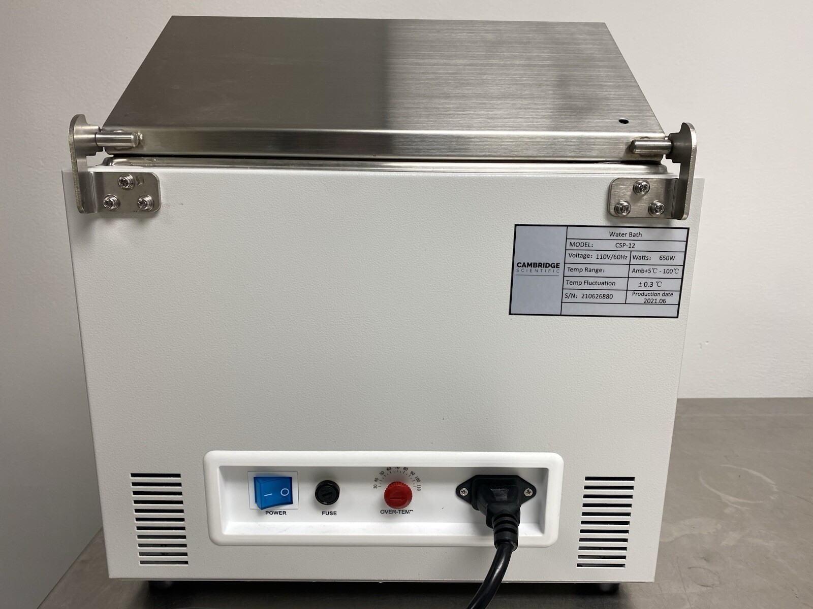 Cambridge Scientific CSP-12 Water Bath 10L Pre-owned Tested Excellent w/Warranty