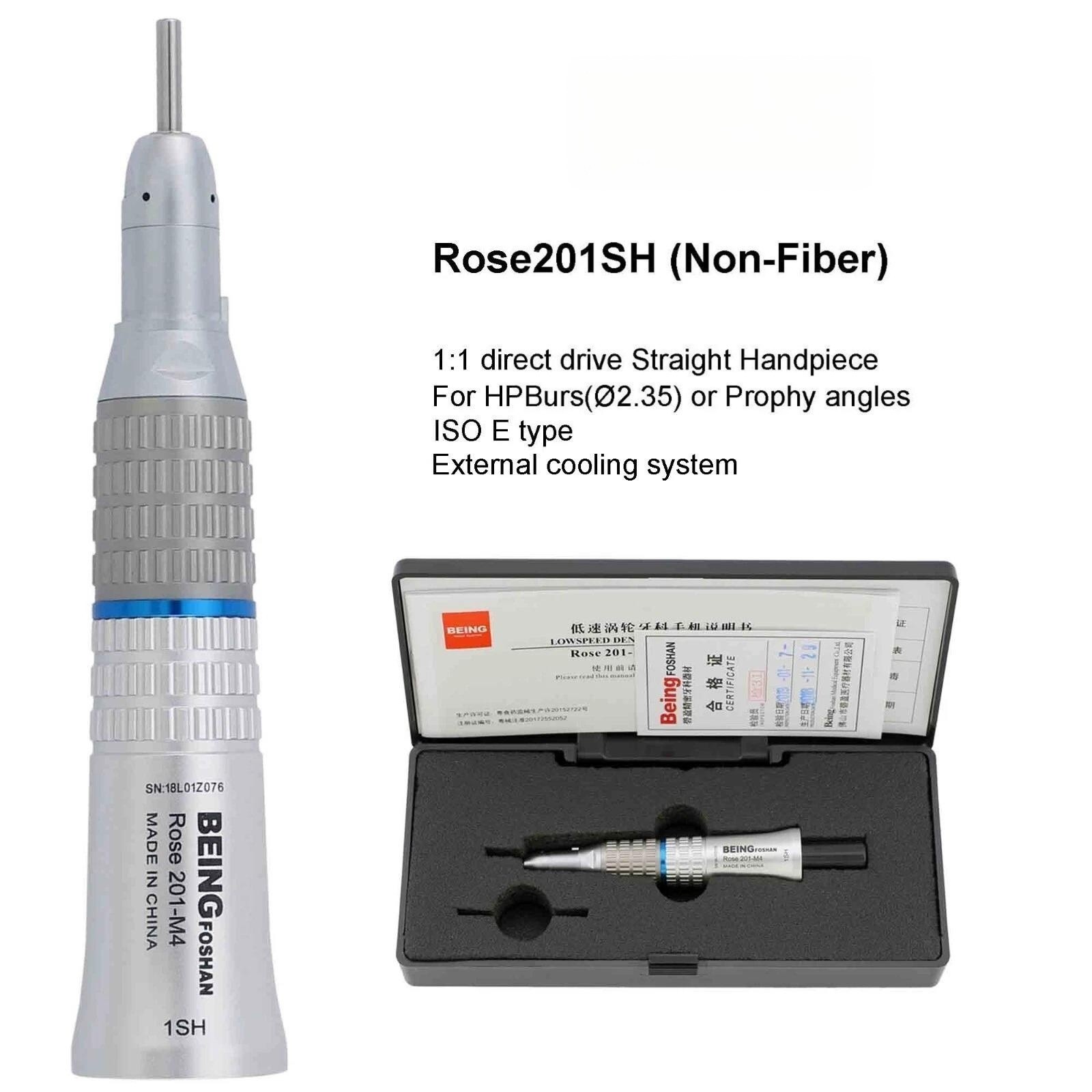 BEING Dental Hygiene Prophy Handpiece Straight Nose Cone ISO E Type 201SH NSK EX