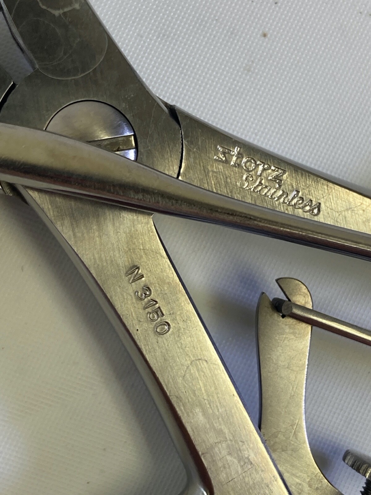 Karl Storz N3150 Universal Handle w/ N3160-1 3mm x 10mm Punch Forcep ENT