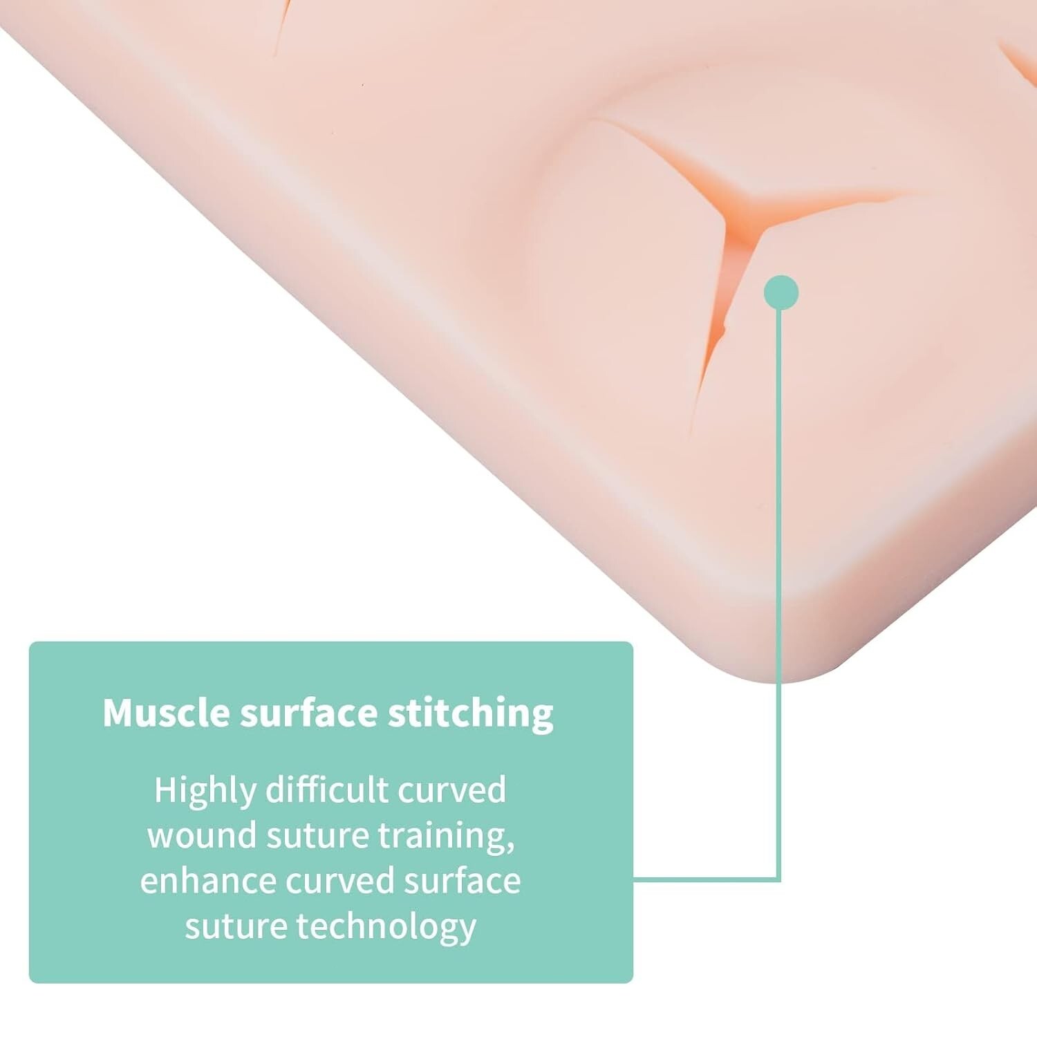 Wound Suture Practice Pad Teaching Suture Simulated Skin Vasular Muscle Surface