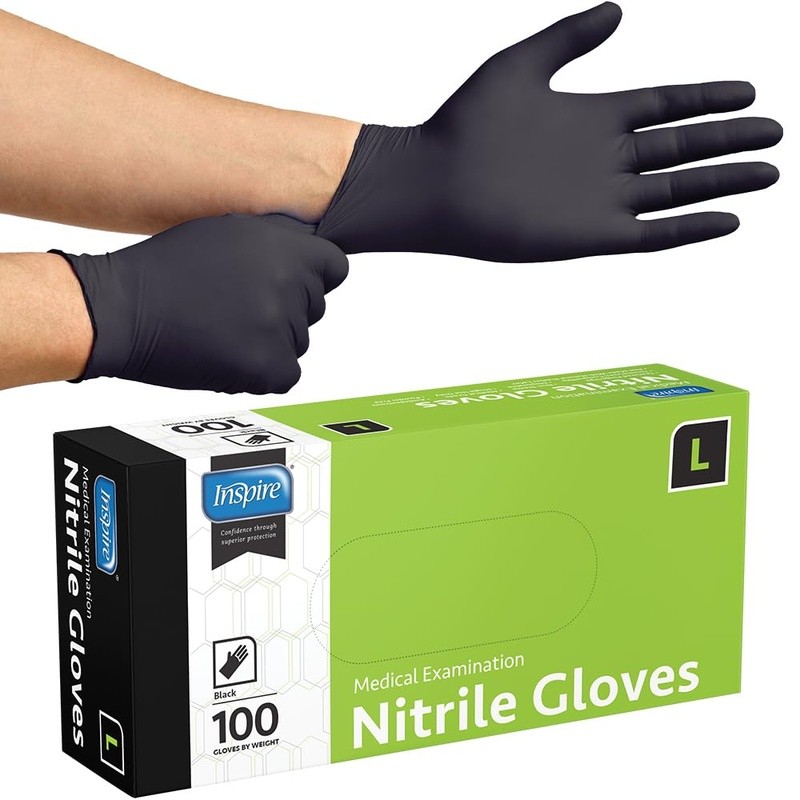 Premium Nitrile Disposable Gloves Puncture Resistant Medical Food Safe Bulk New