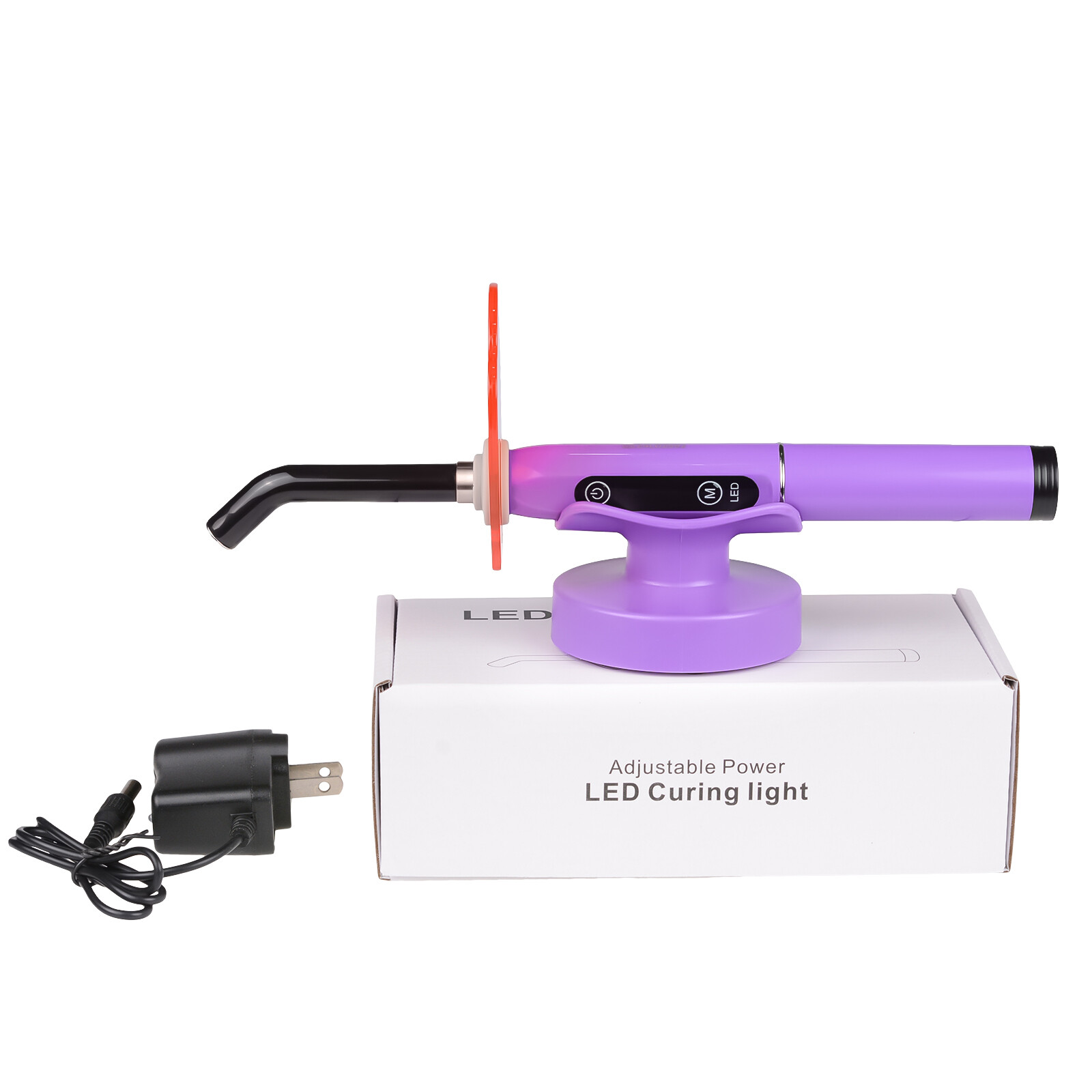 5W Dental High Power Wireless Curing Light 800-2400mw/cm2 Resin LY-A180C Purple