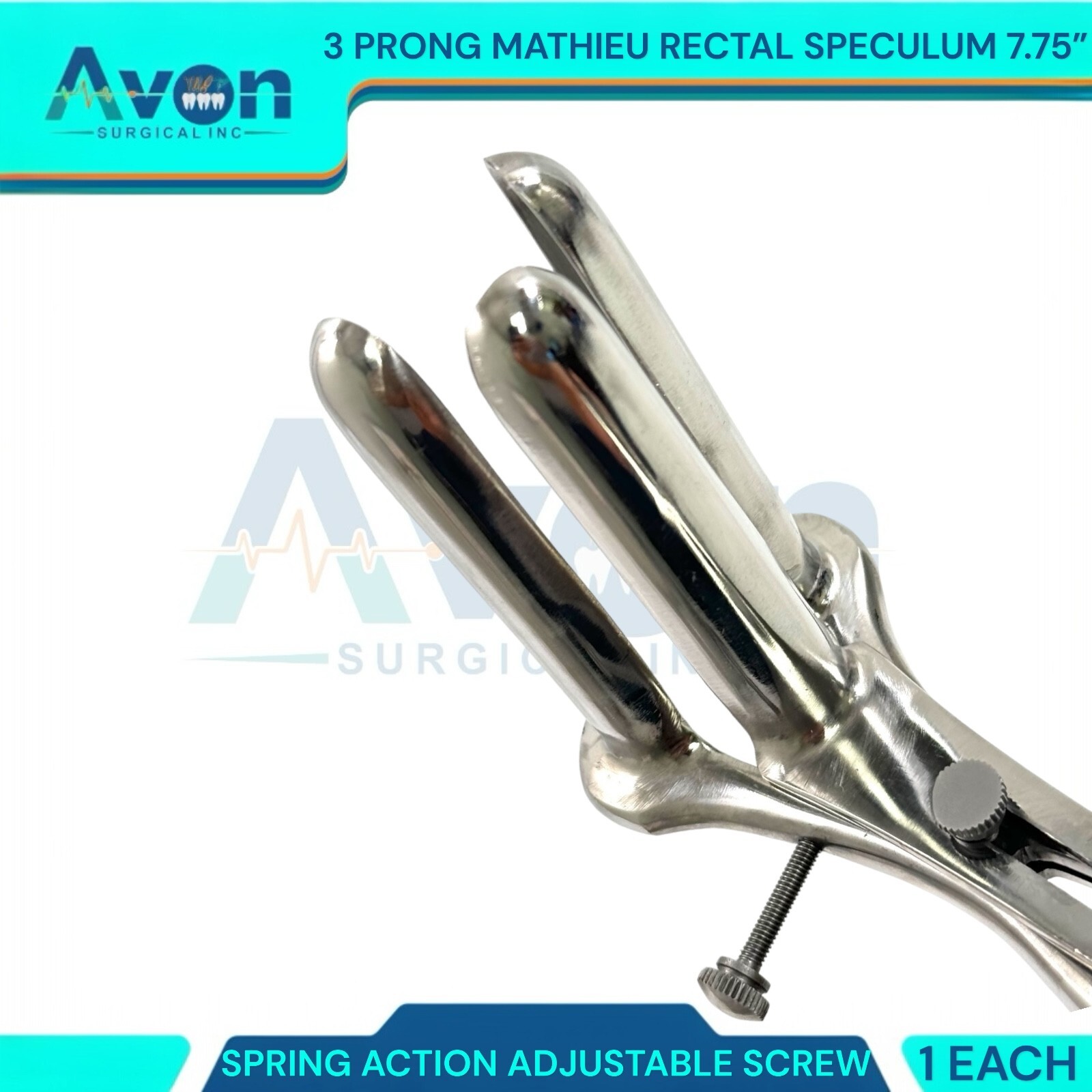 New Premium Grade Mathieu Anal Speculum 3 Prong Prop Display