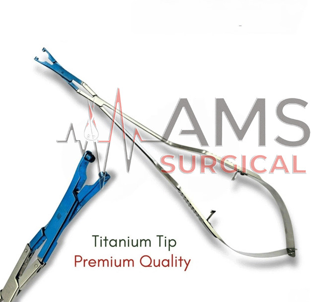 Yasargil Aneurysm Clip Applicator Forceps – Titanium Tip Neurosurgery Instrument