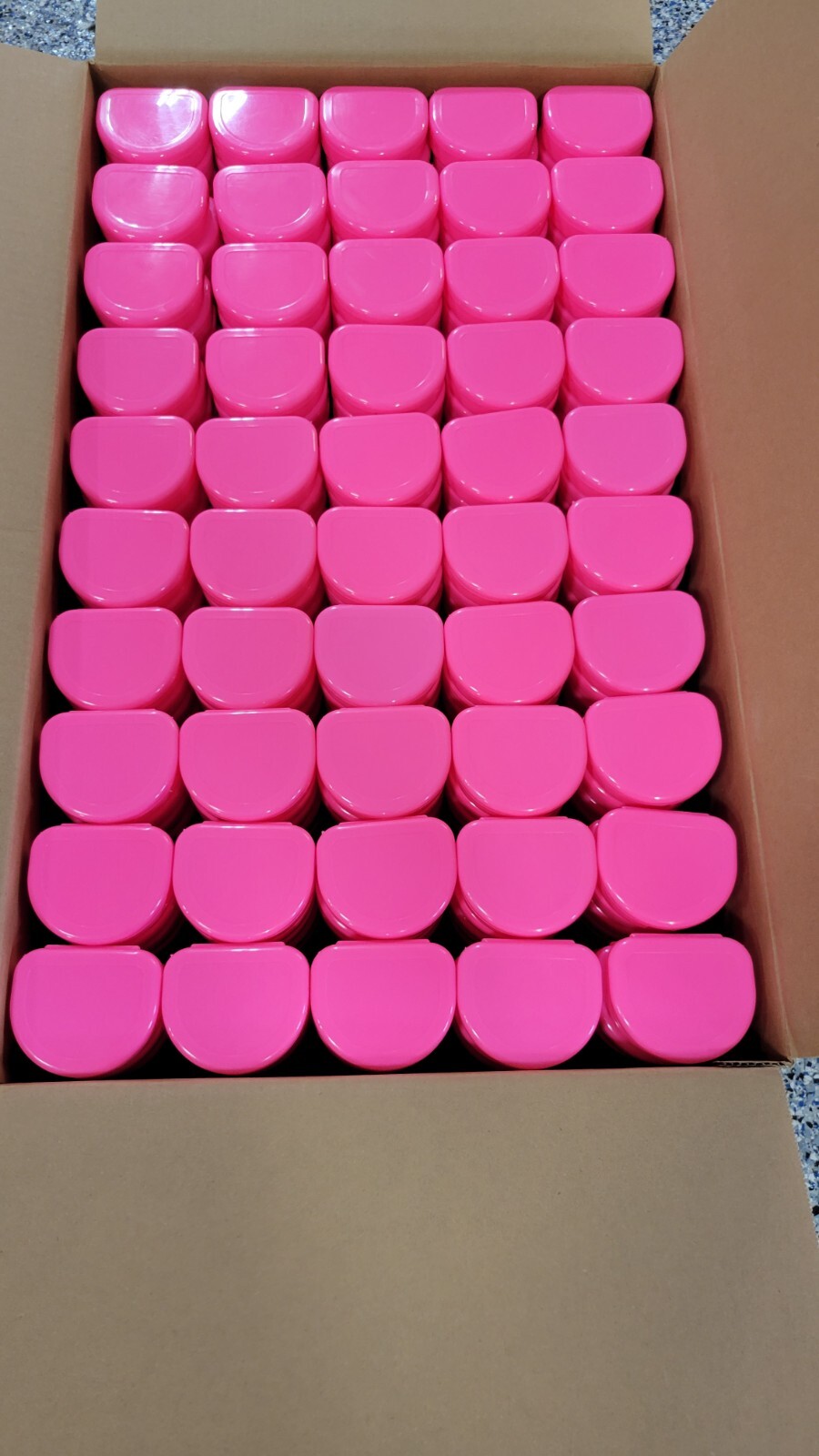 500 Pink Retainer Aligner Box Orthodontic Dental Case Mouth guard