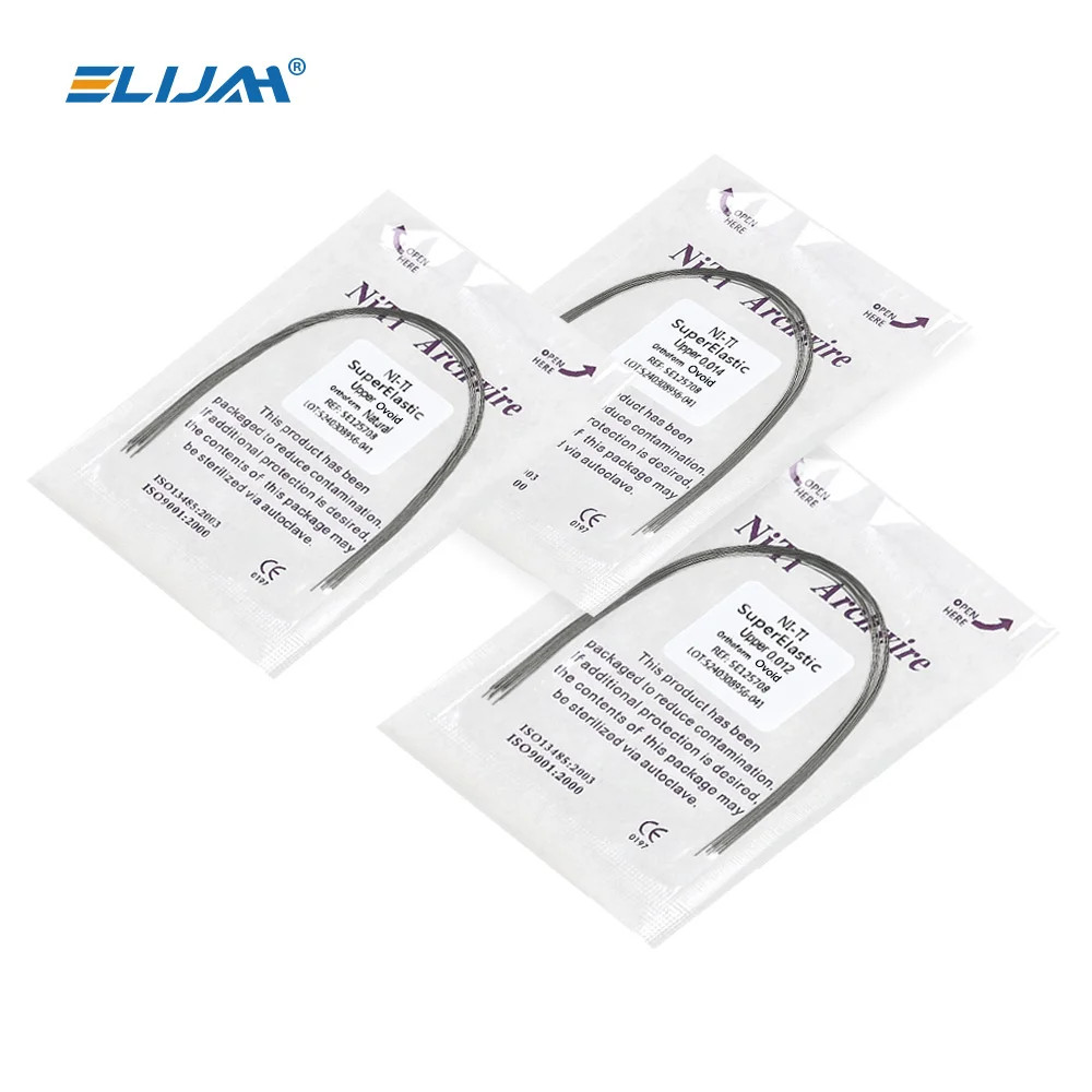 Dental Orthodontic Arch Wire Super Elastic Niti Round Rectangular Ovoid Form