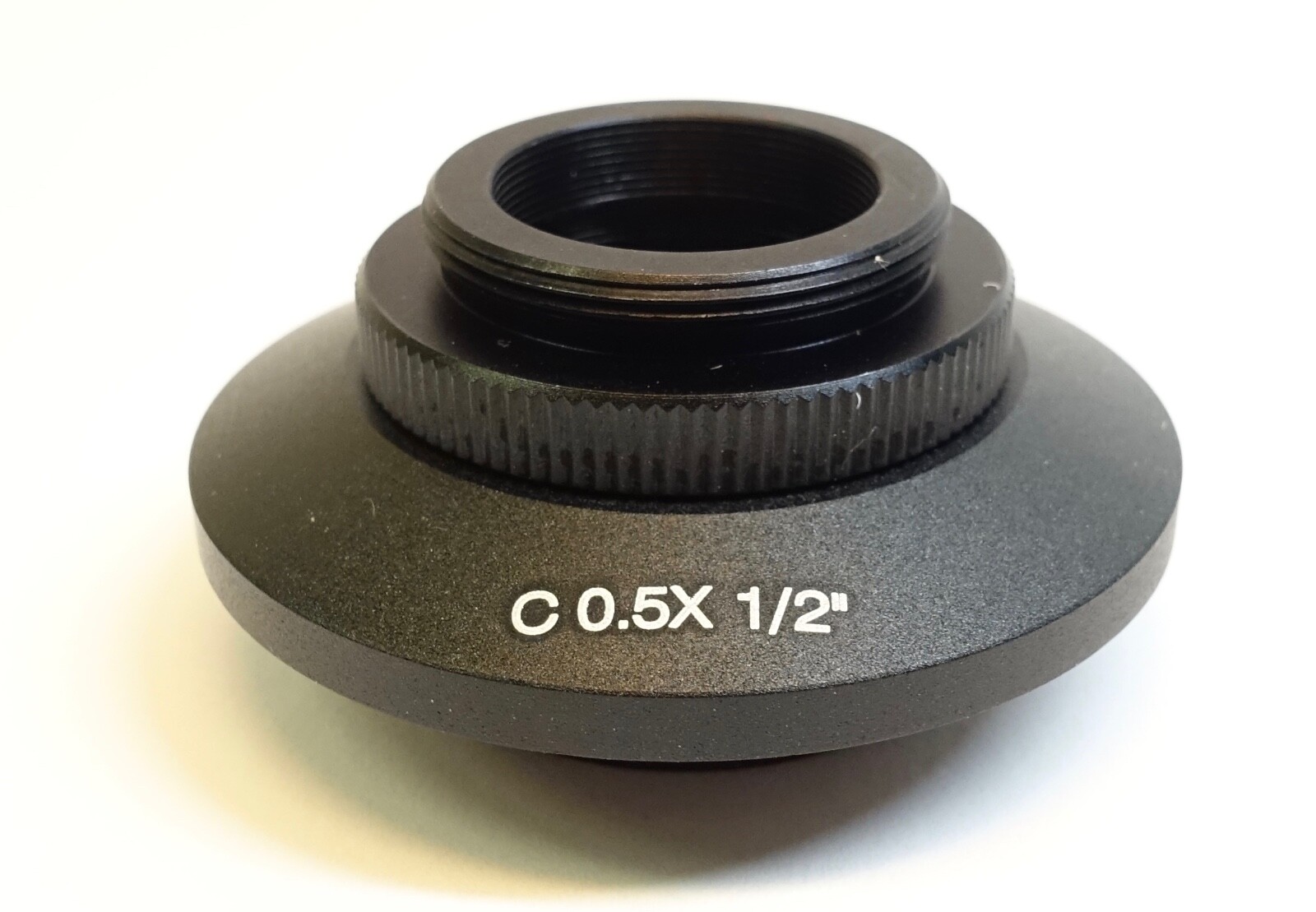 Ted Pella Microscope 0.5x C-mount camera adapter for 1/2 sensors; P.N. 22430-407