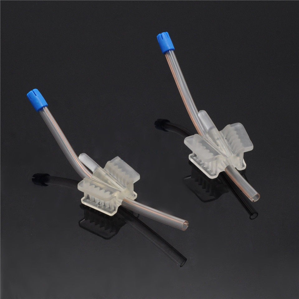 Dental Bite Block Mouth Prop Saliva Ejector Suction Tip Clear/Silicone Retractor