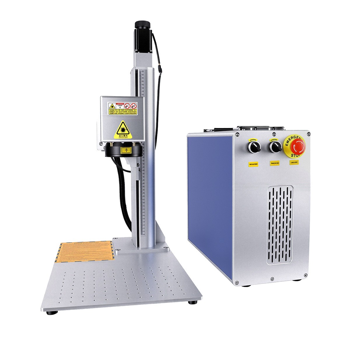 2.5D 100W JPT M7 Mopa Fiber Laser Marking Machine Metal Deep Relief Engraving