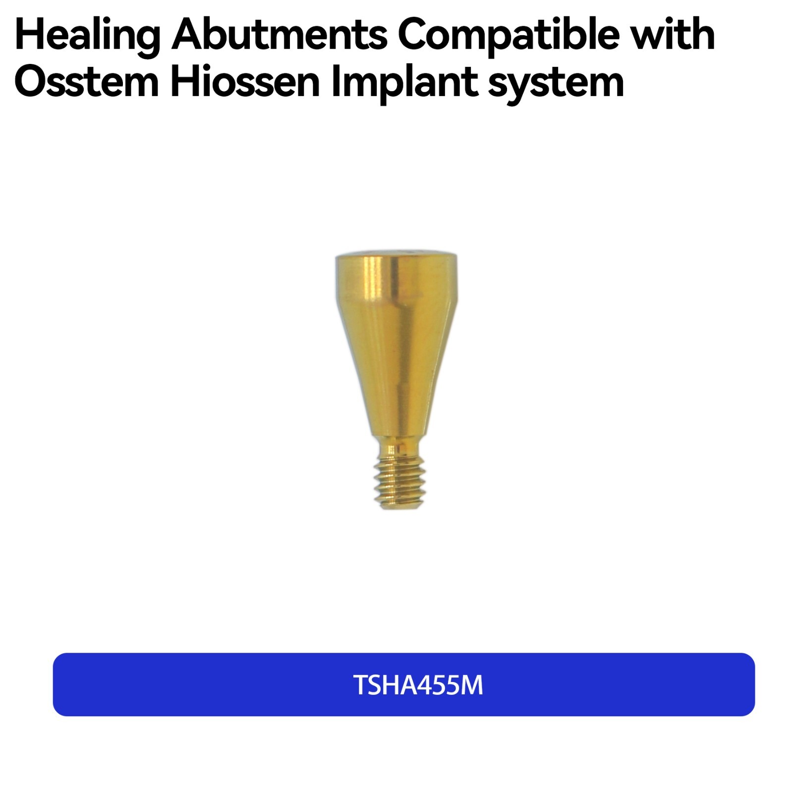 Dental Caps Healing Abutment Cap Mini Platform Ø4.0 Ø4.5 Fits Oss Hiossen