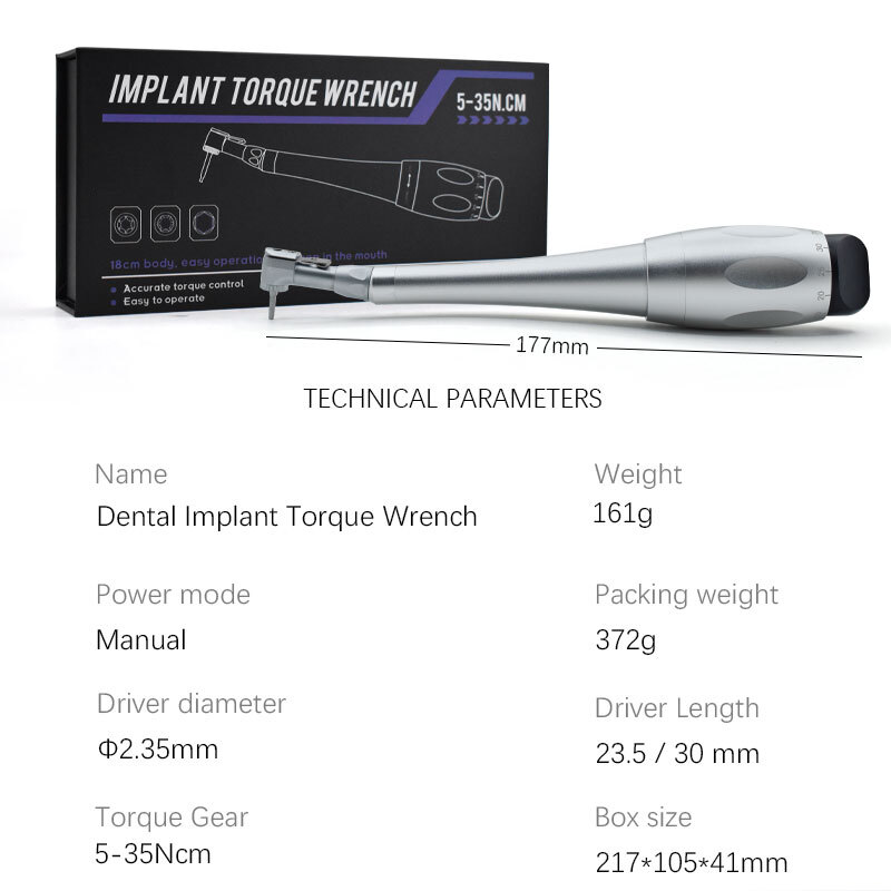 Dental Torque Wrench Universal Implant Kit+16Drivers / Dental Implant Locator