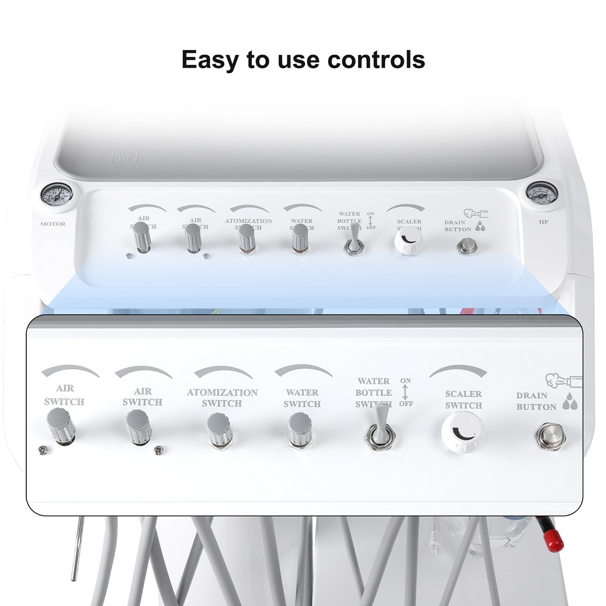 Woodpecker Dental UDS-E LED Cavitron 110V Ultrasonic Pizeo Scaler EMS Handpiece