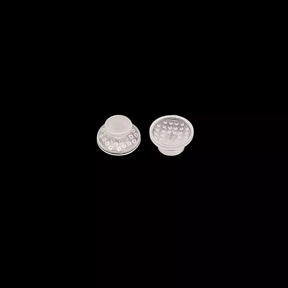 10Pcs/Pack Dental Clear Orthodontic Ceramic Lingual Button Bondable Round Base