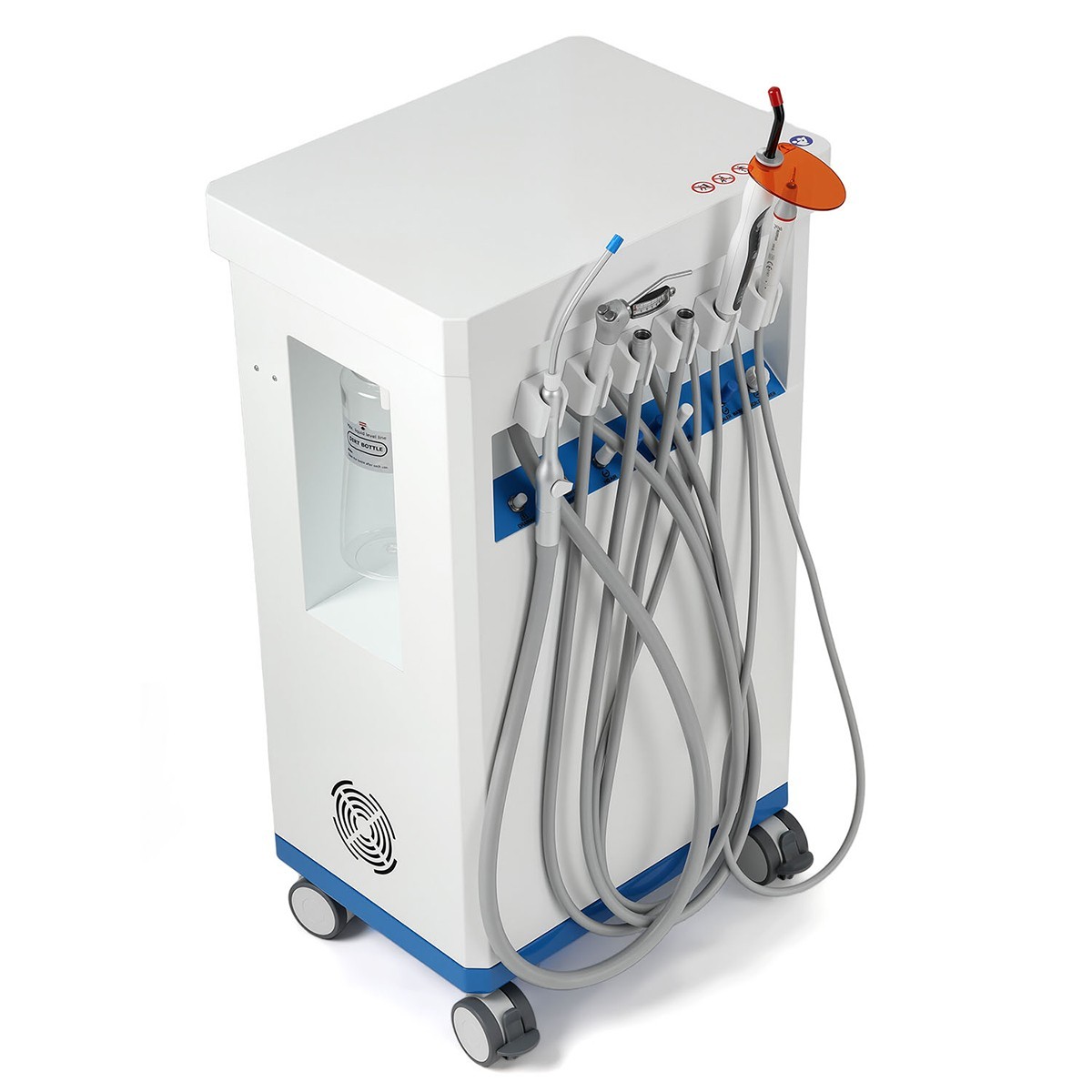 FDA Portable Dental Delivery Unit System Compressor Scaler Curing High Suction
