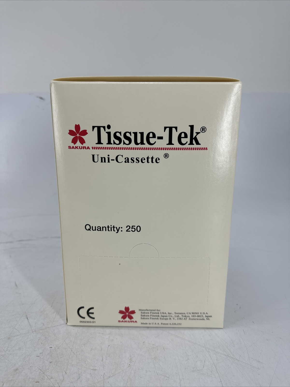 BOX OF 250 SAKURA Tissue-Tek 4118-01 Uni-Cassette Lilac Color NEW IN BOX