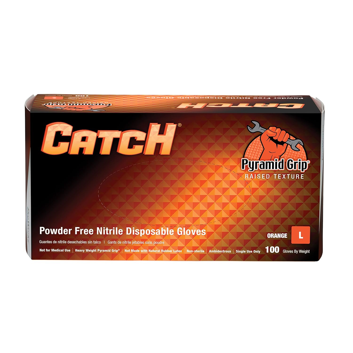 Proworks CATCH Disposable Nitrile Gloves – 9 Mil, Heavy Duty Work Rubber Glove w