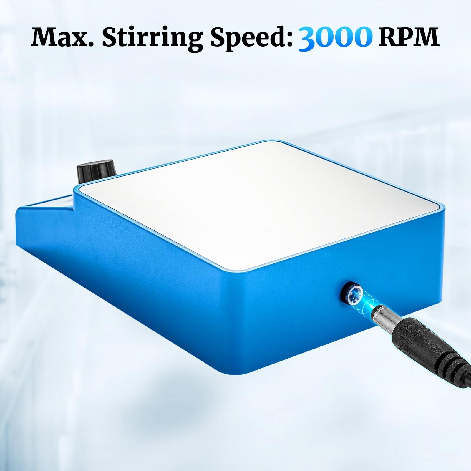 Magnetic Stirrer Set with 4 Stir Bars & Retriever, 3000mL Capacity, 3000RPM, Sta