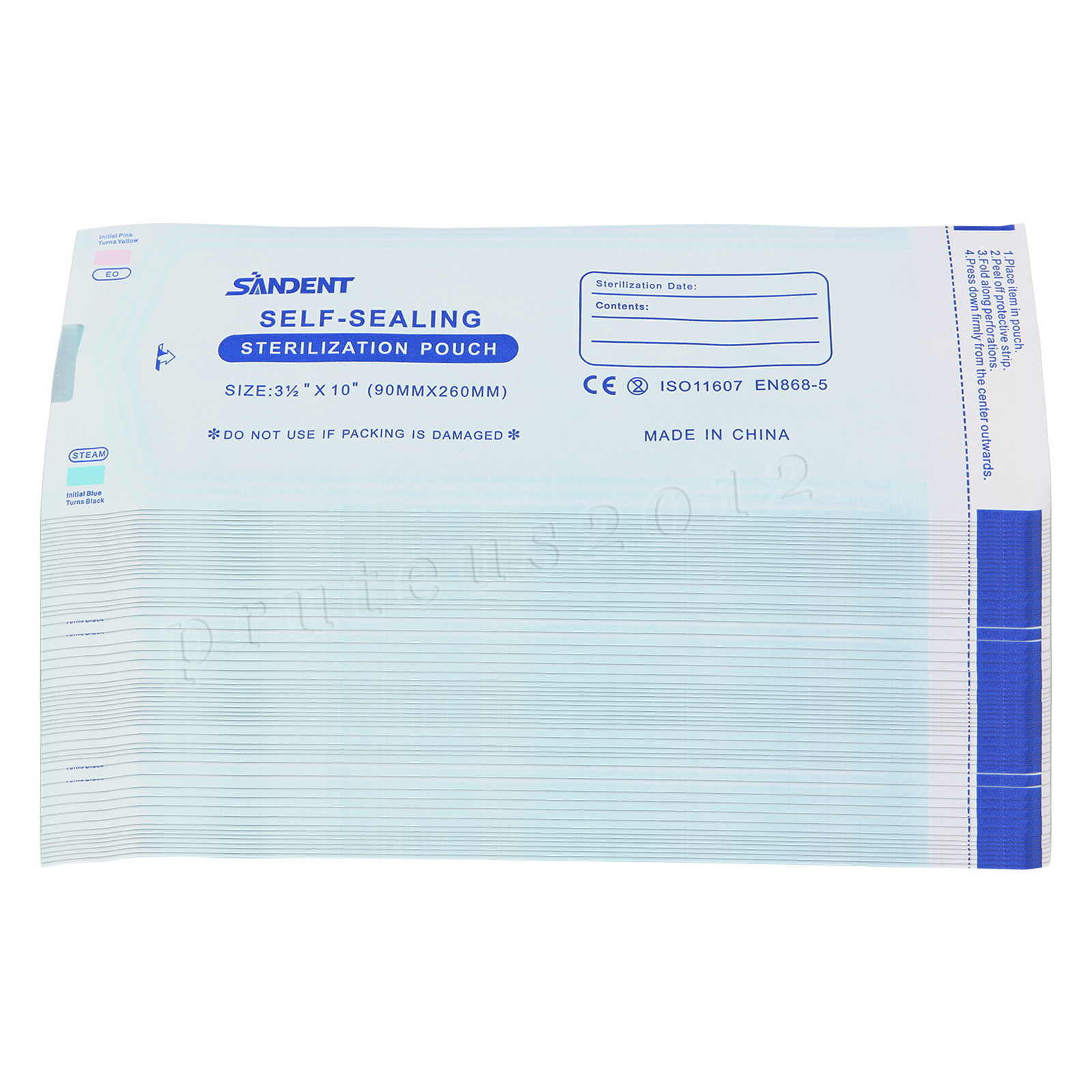 3.5″ X 10″ Self-Sealing Sterilization Pouches for Autoclave (Choose Quantity)