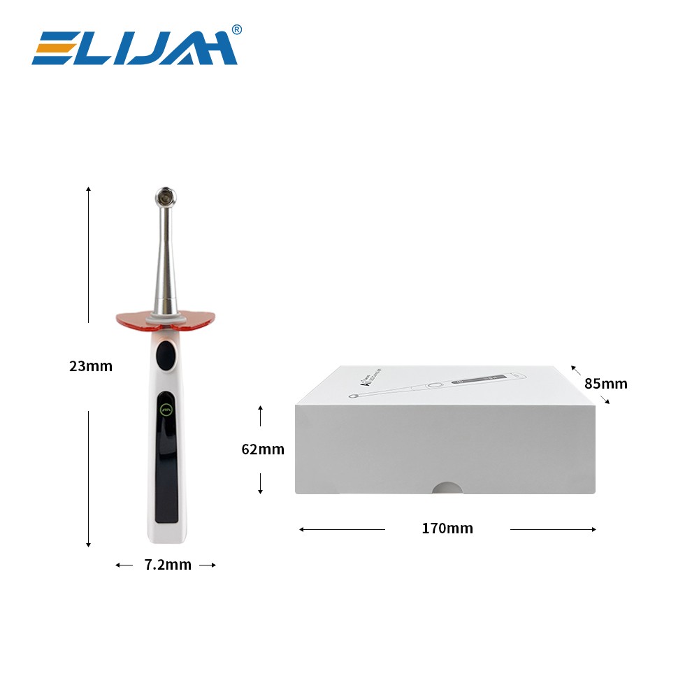 Dental Light Cure Lamp Cordless 4 Modes Metal Head LED 1S Dental Curing Light po