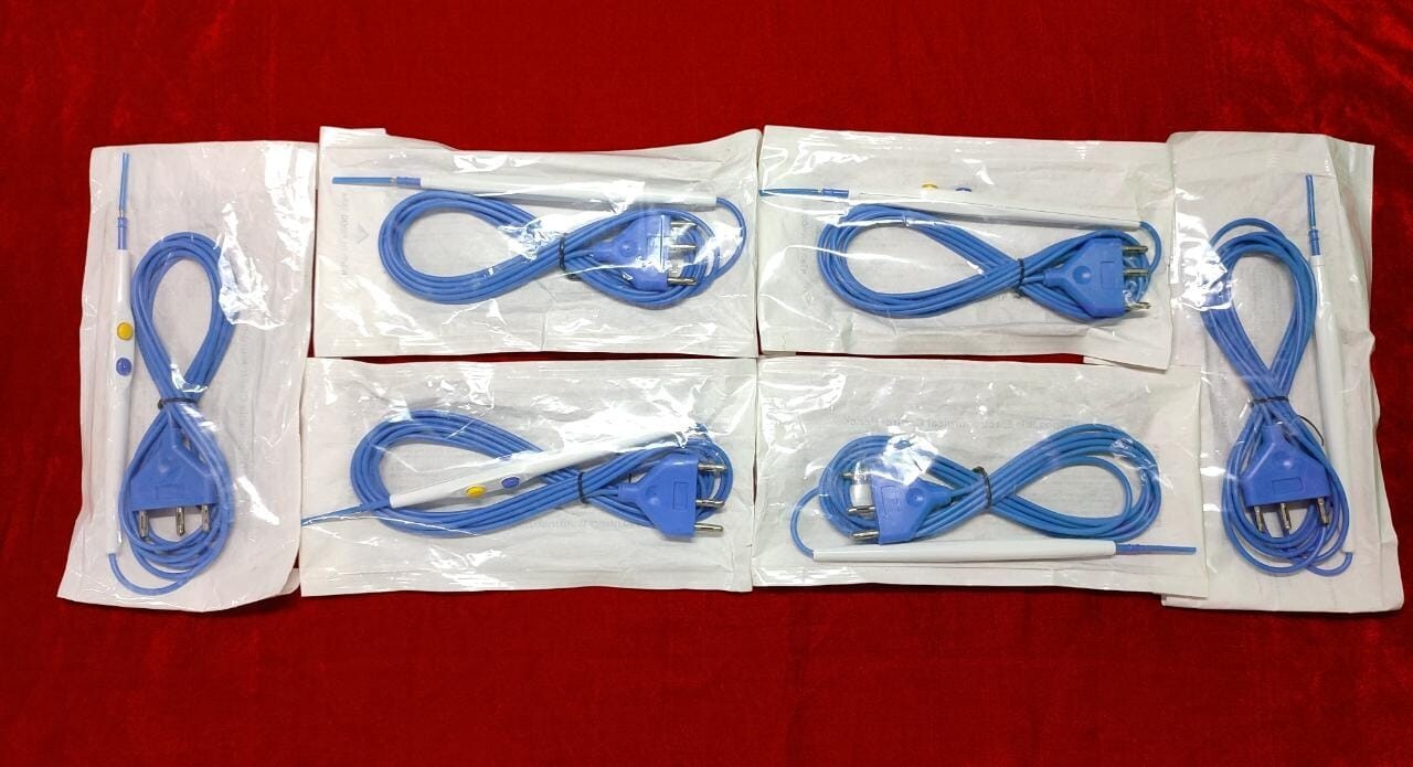 Laparoscopic Disposable Electrosurgical Cautery Pencil Surgical Instruments -6pc