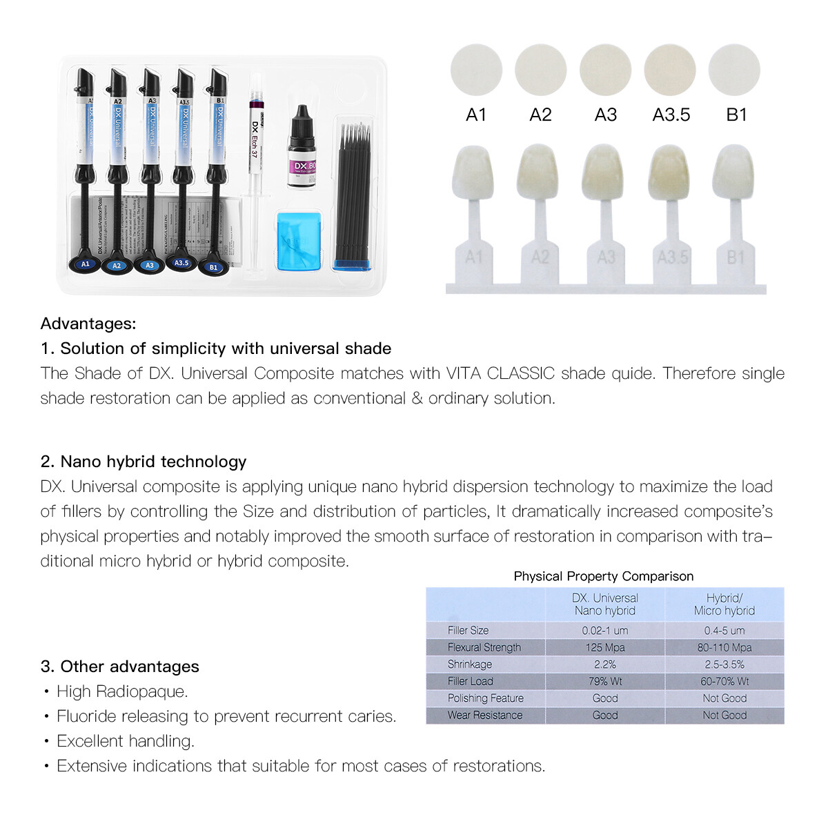 Dental Light Cure Universal Composite Resin / Composite Resin Heater 40/45/50℃