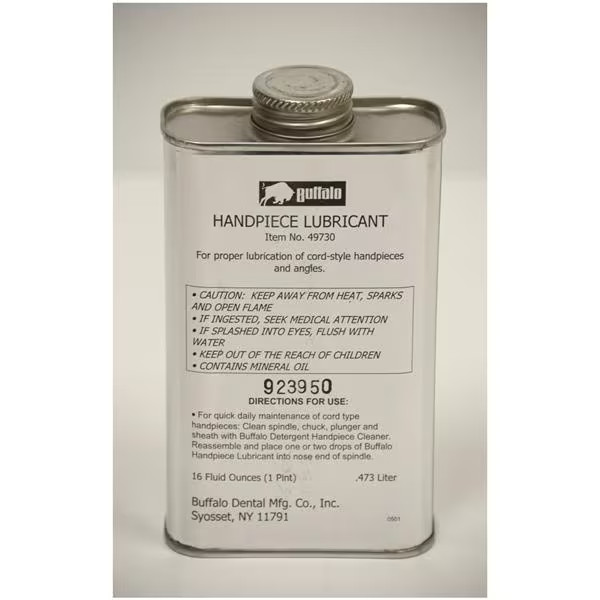 Buffalo Dental Handpiece Lubricant, 1 pint Bottle 49730