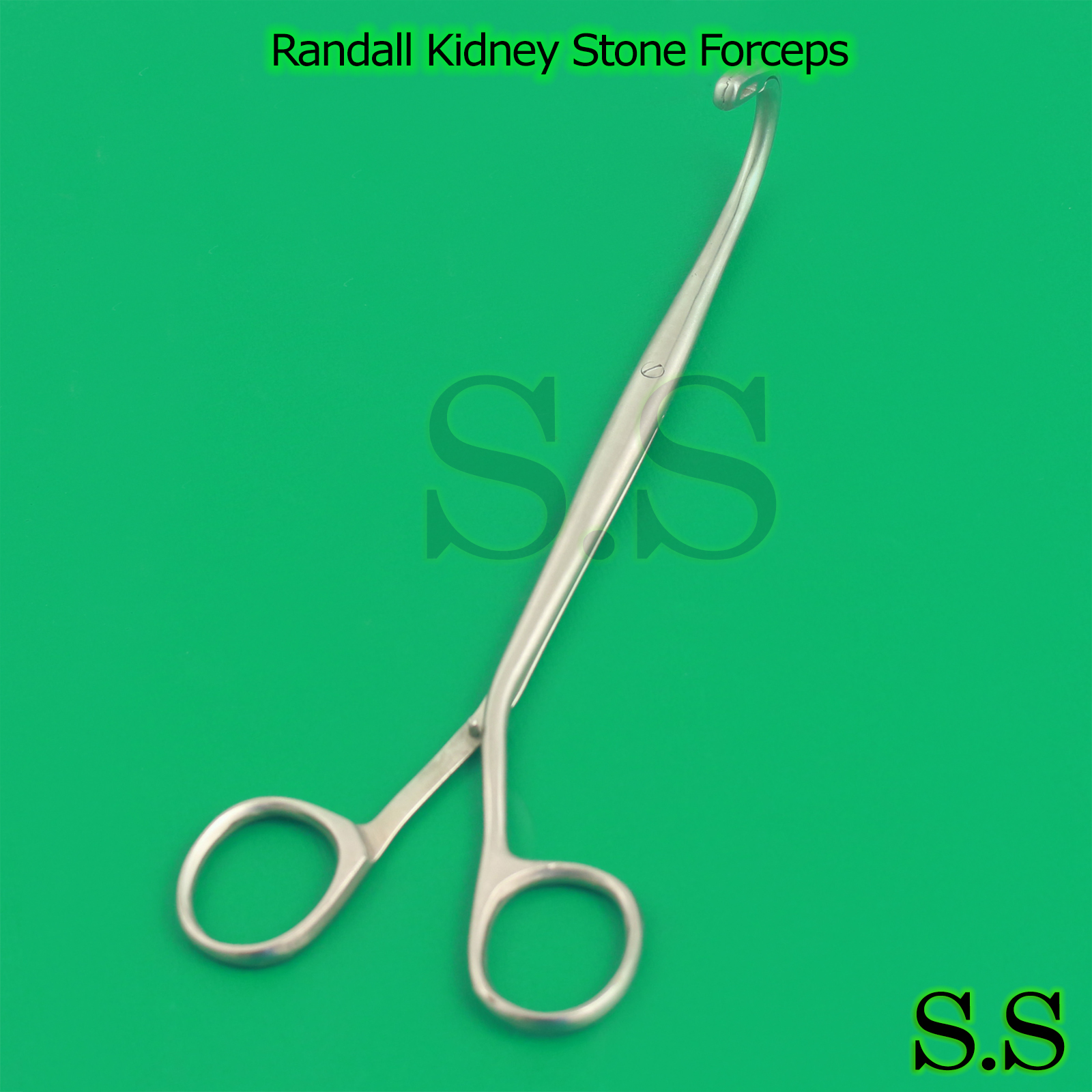 Randall Kidney Stone Forceps 7.5″ Full Curved Surgical & Veterinary Instrument