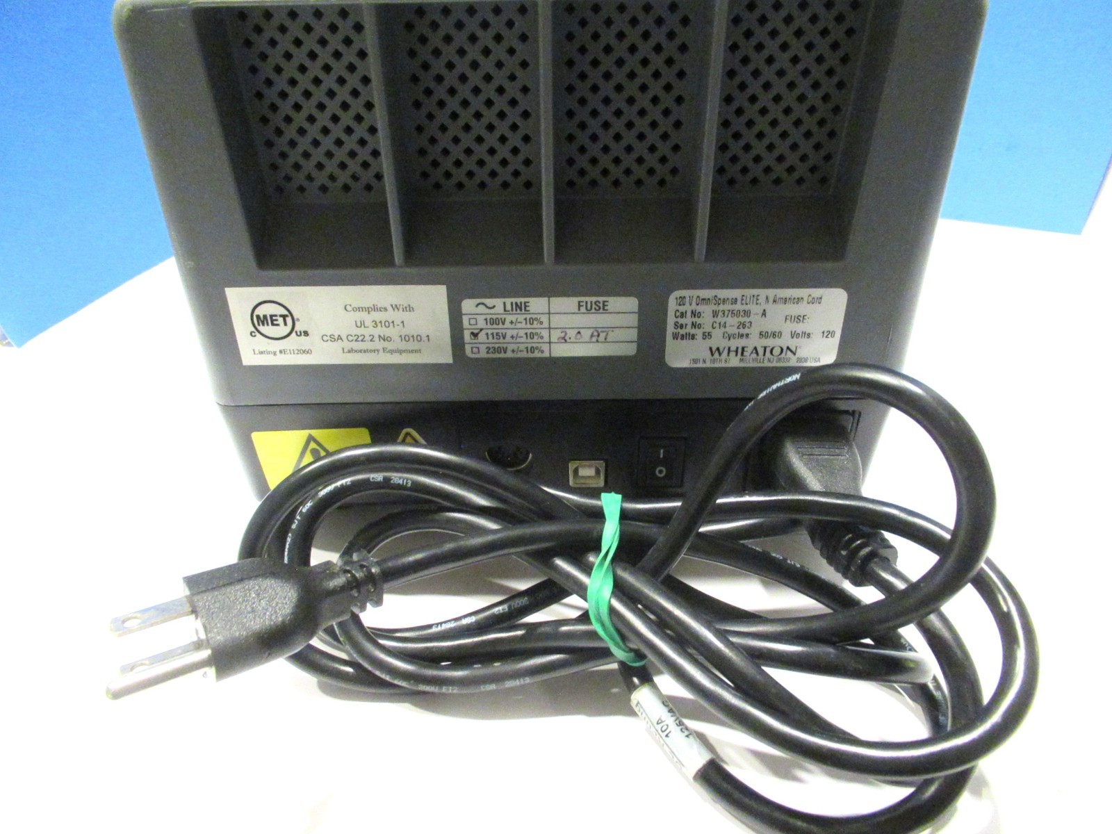 Wheaton Omnispense Elite W375030 Laboratory Peristaltic Liquid Dispensing Pump