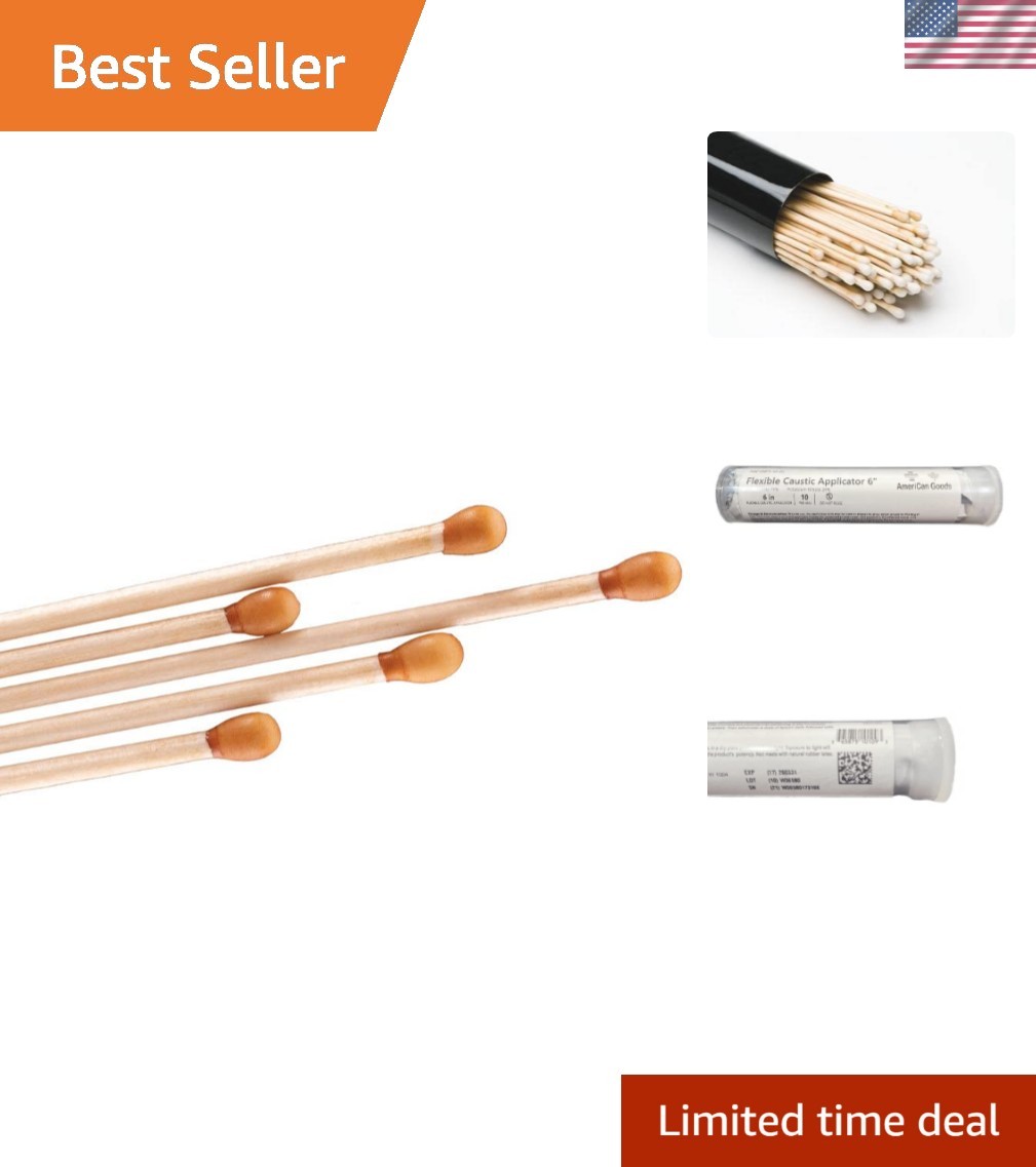 Silver Nitrate Wooden Caustic Sticks Applicator 10/PS